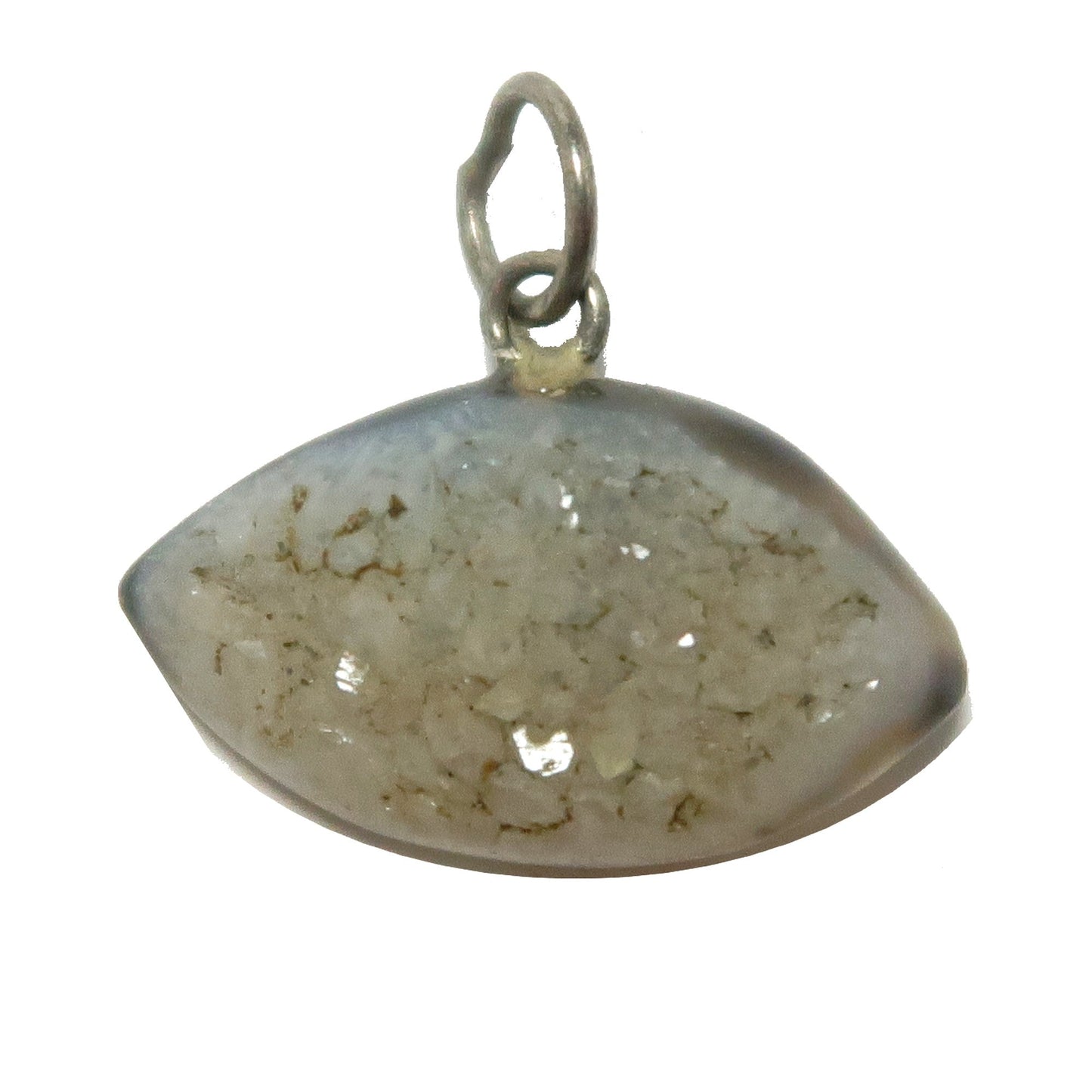 Druzy Quartz Pendant Third Eye Soul Spark Stone