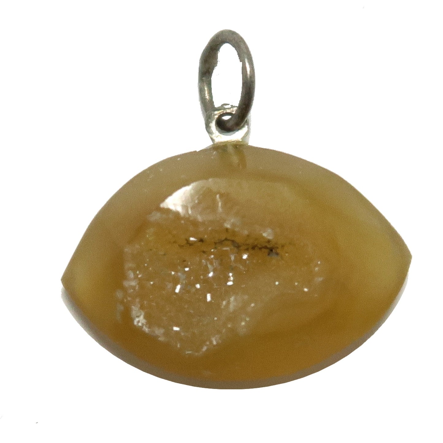 Druzy Quartz Pendant Third Eye Soul Spark Stone