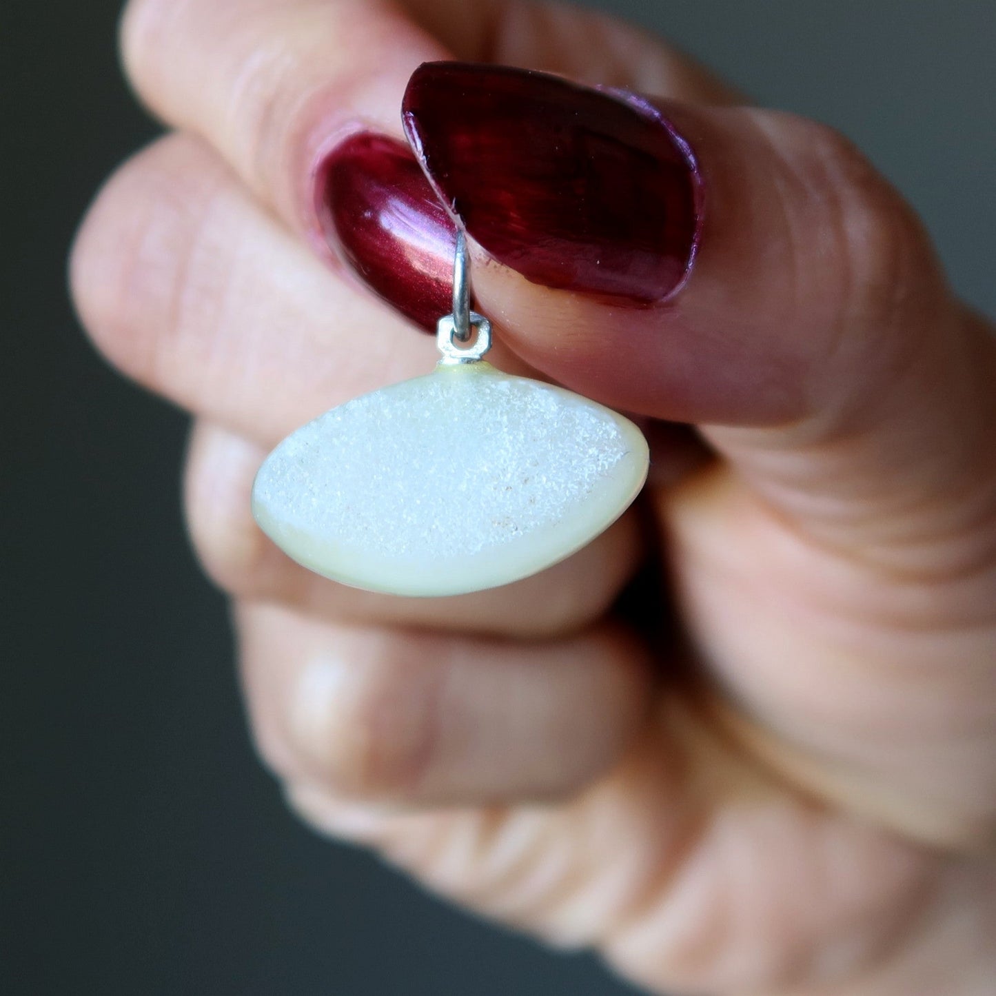 Druzy Quartz Pendant Third Eye Soul Spark Stone