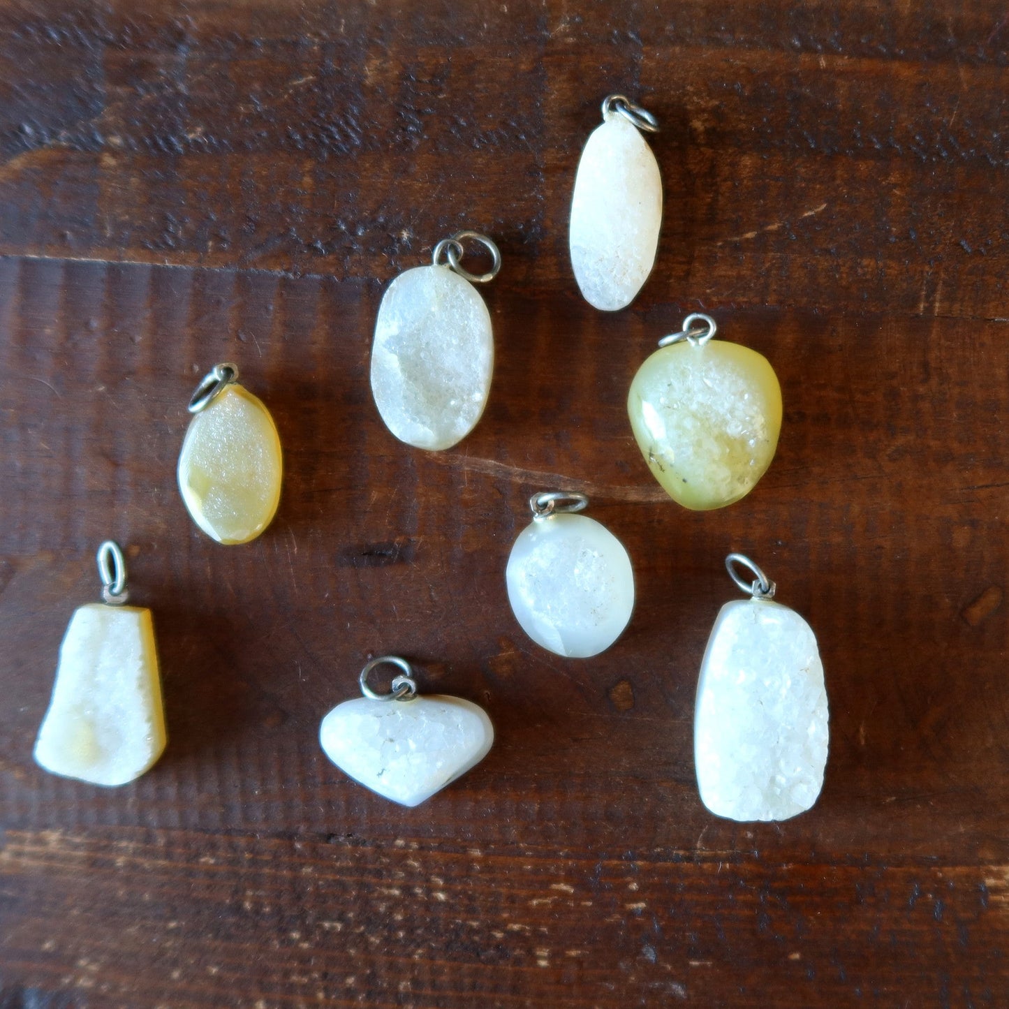 Druzy Quartz Pendant Believe in Destiny