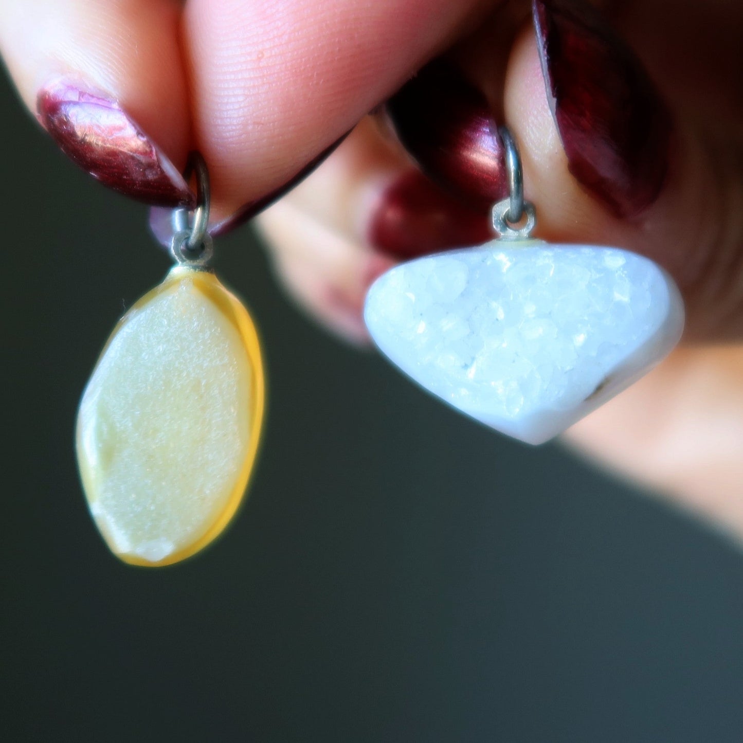 Druzy Quartz Pendant Believe in Destiny