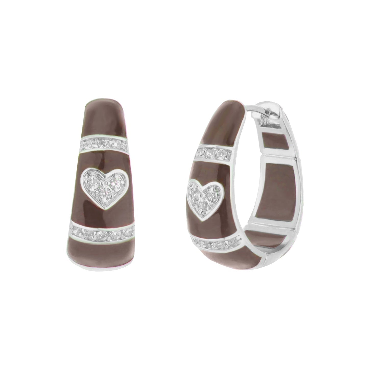 Pave Love Earrings