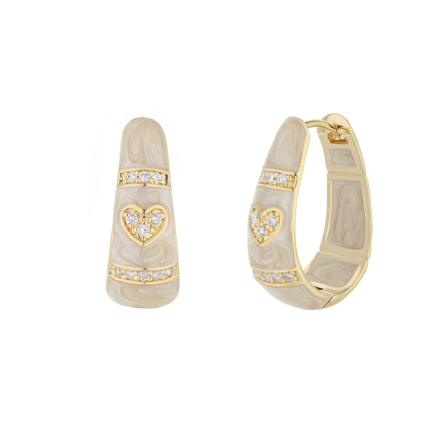 Pave Love Earrings