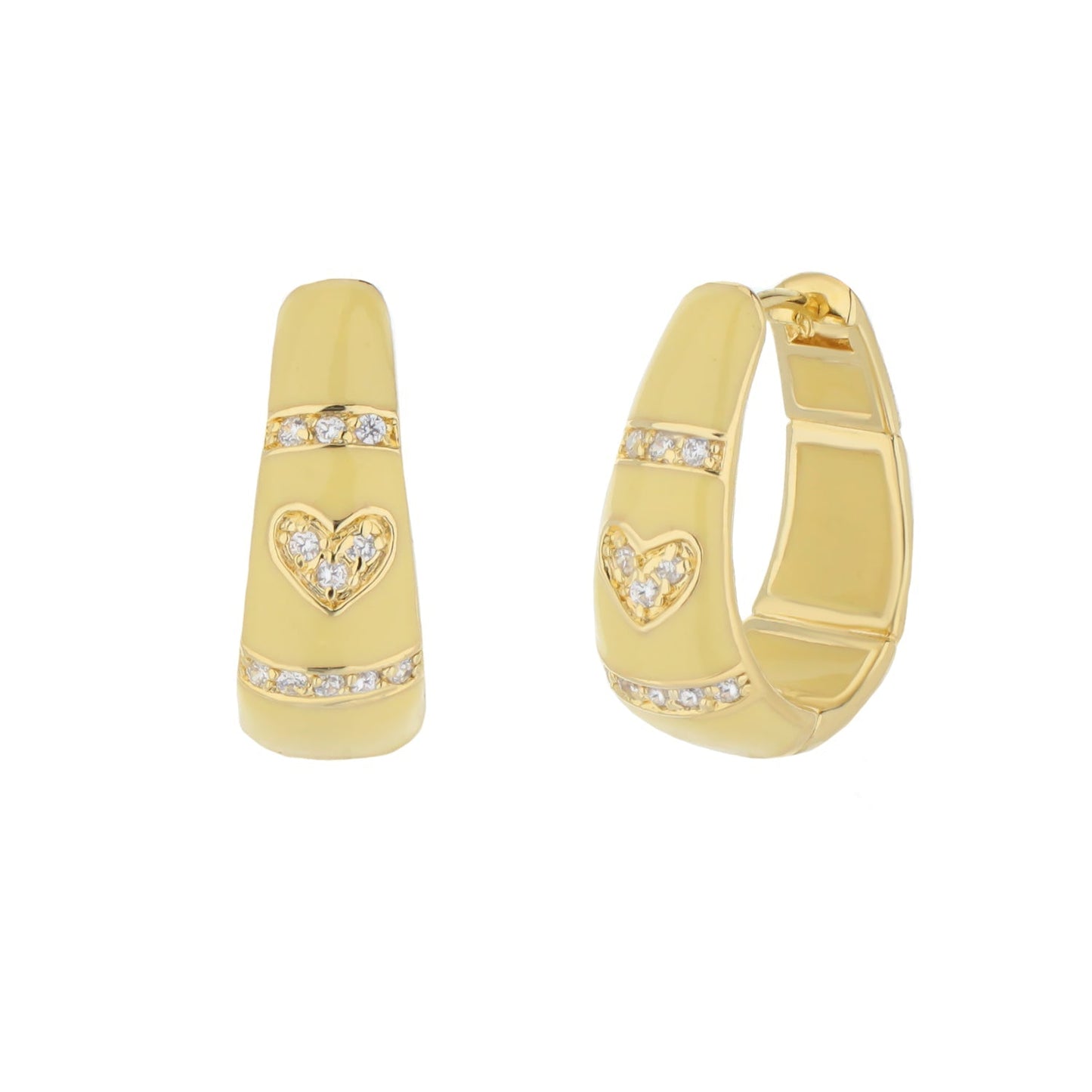 Pave Love Earrings