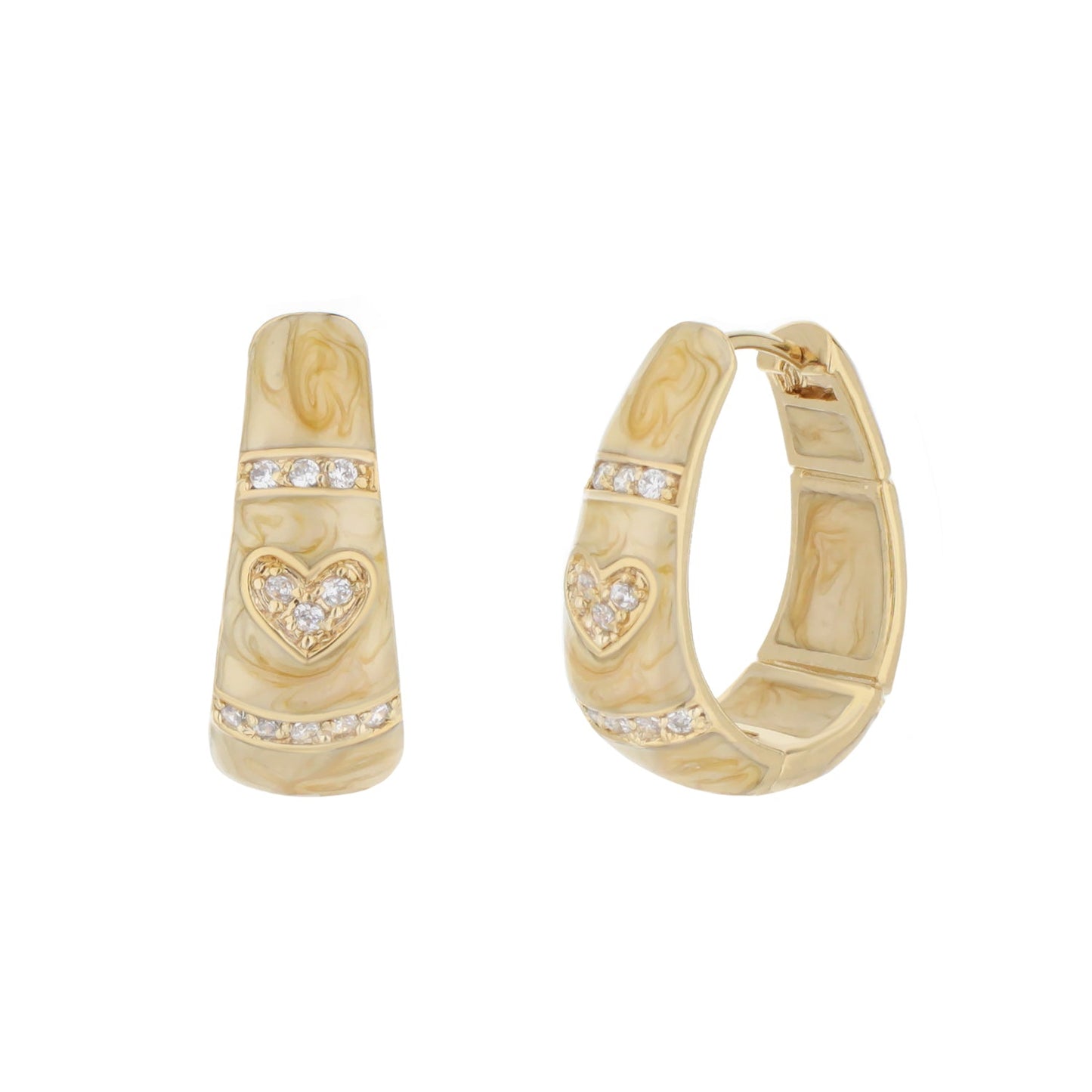 Pave Love Earrings