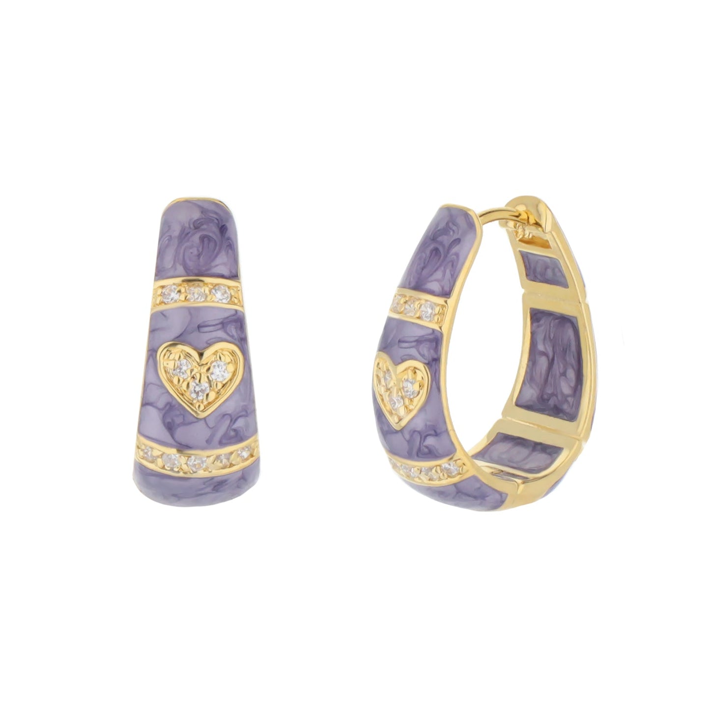 Pave Love Earrings