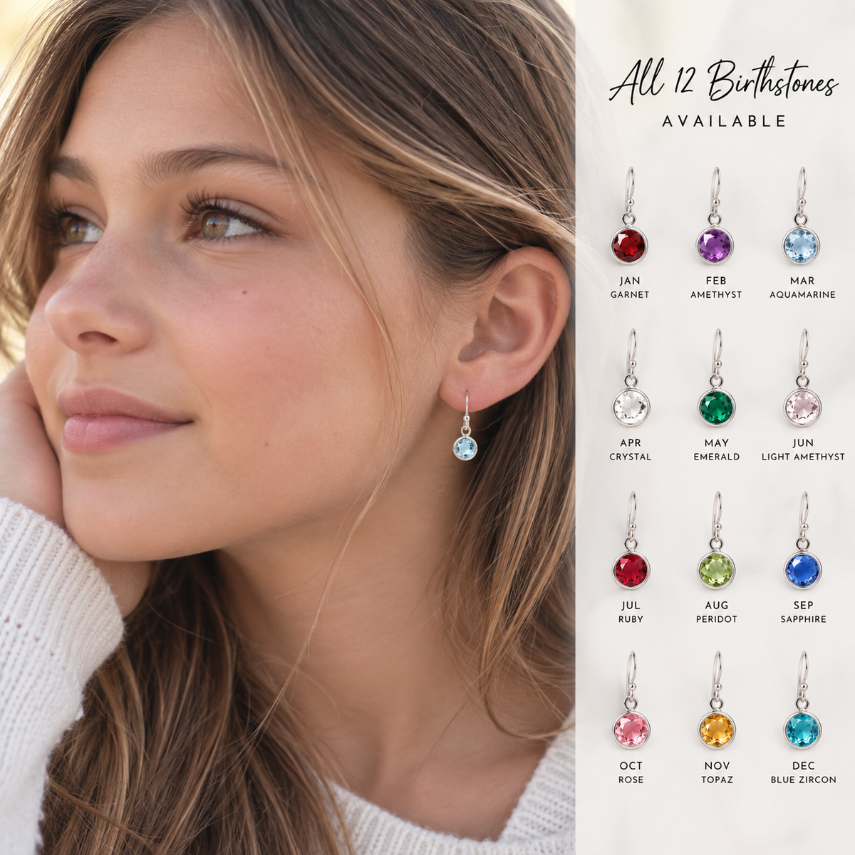 Swarovski Birthstone Earrings