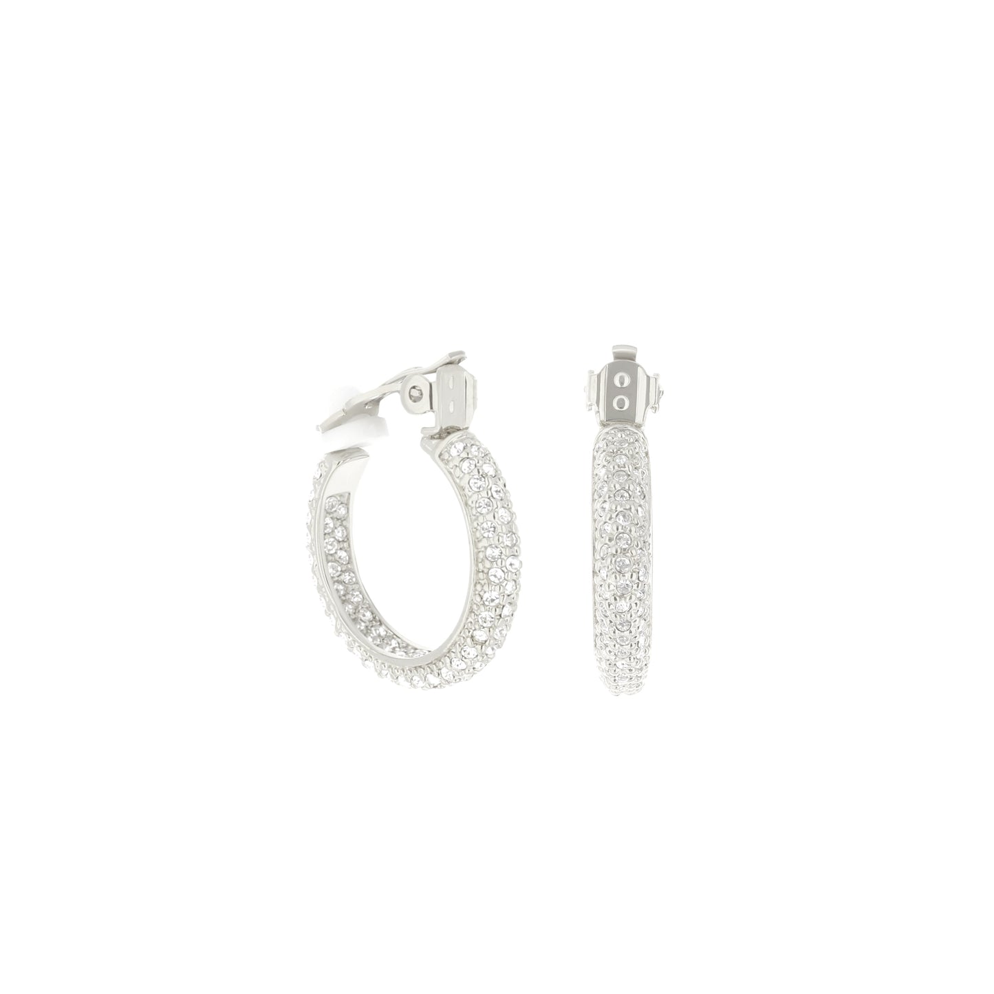 Pave Hoop Earrings