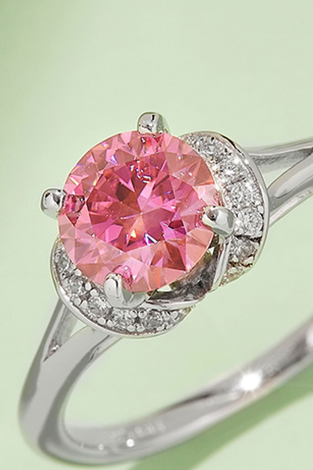 1 Carat Brilliant Round Cut Sparkala™ 4-Prong Platinum Over Pure Sterling Silver Ring (Yellow, Pink, or Blue)