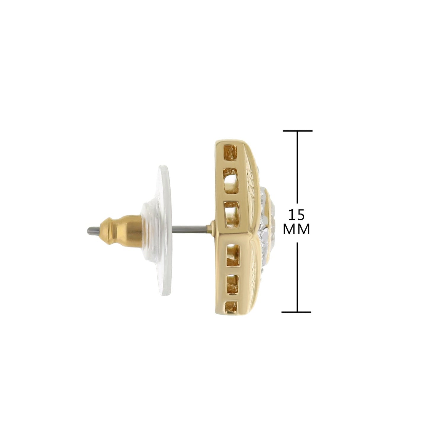Pave Cz Design Earring