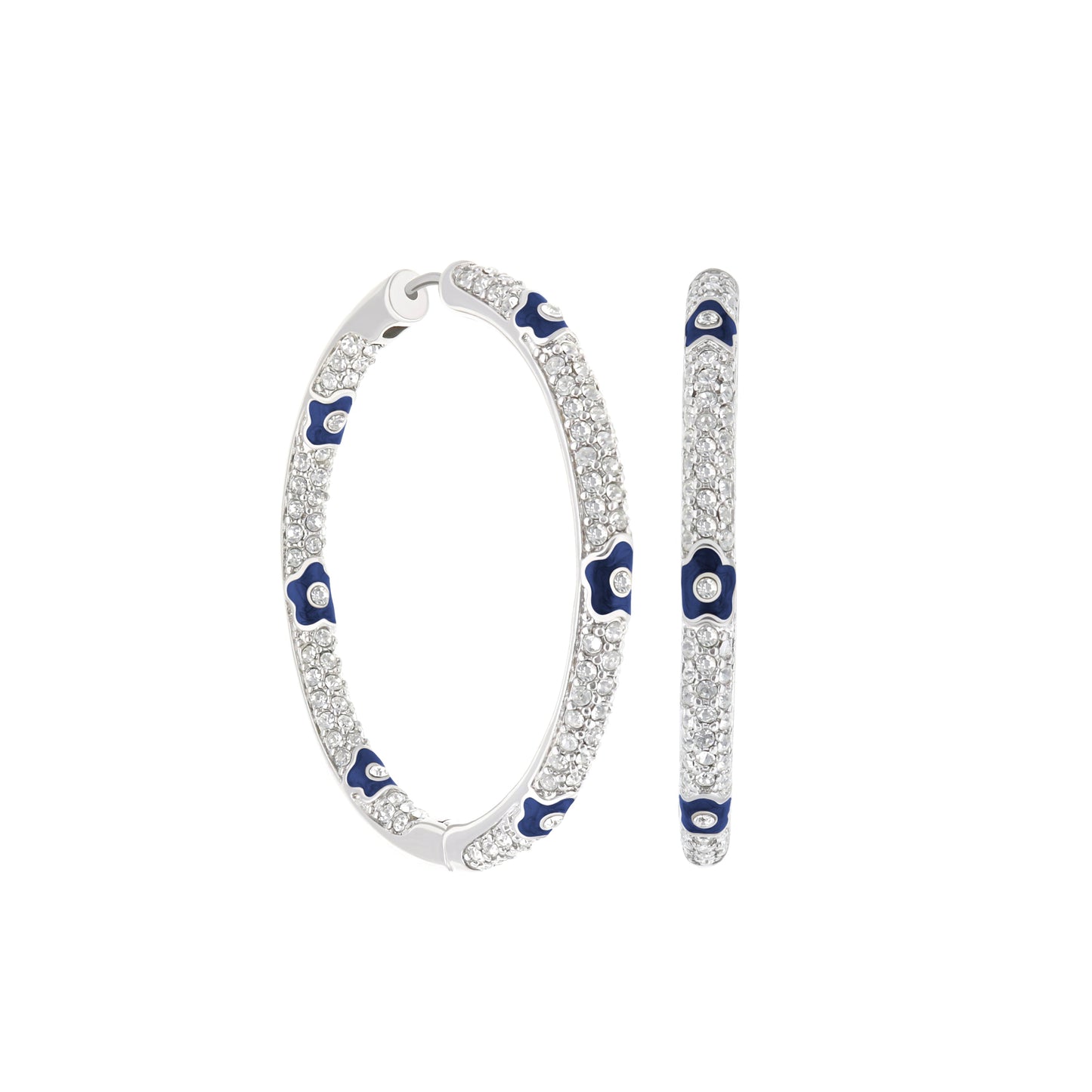Pave Hoop Earrings