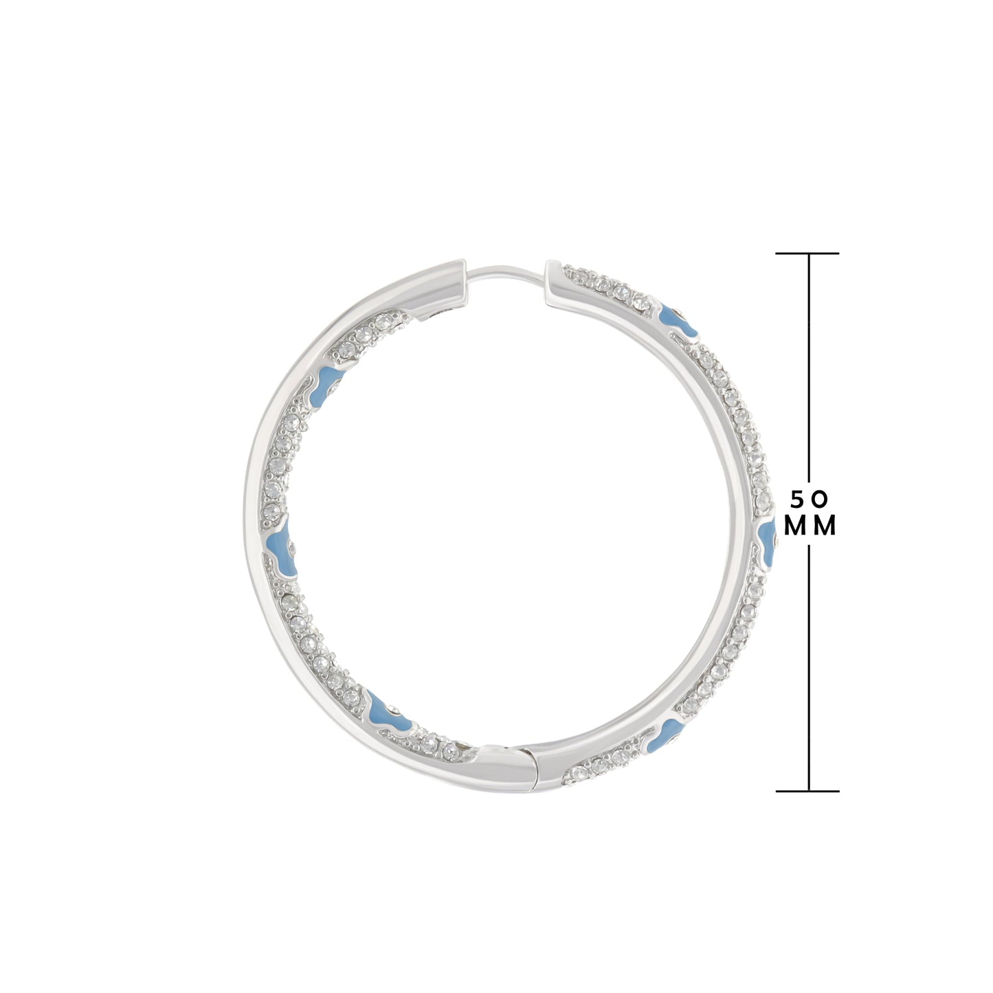 Pave Hoop Earrings