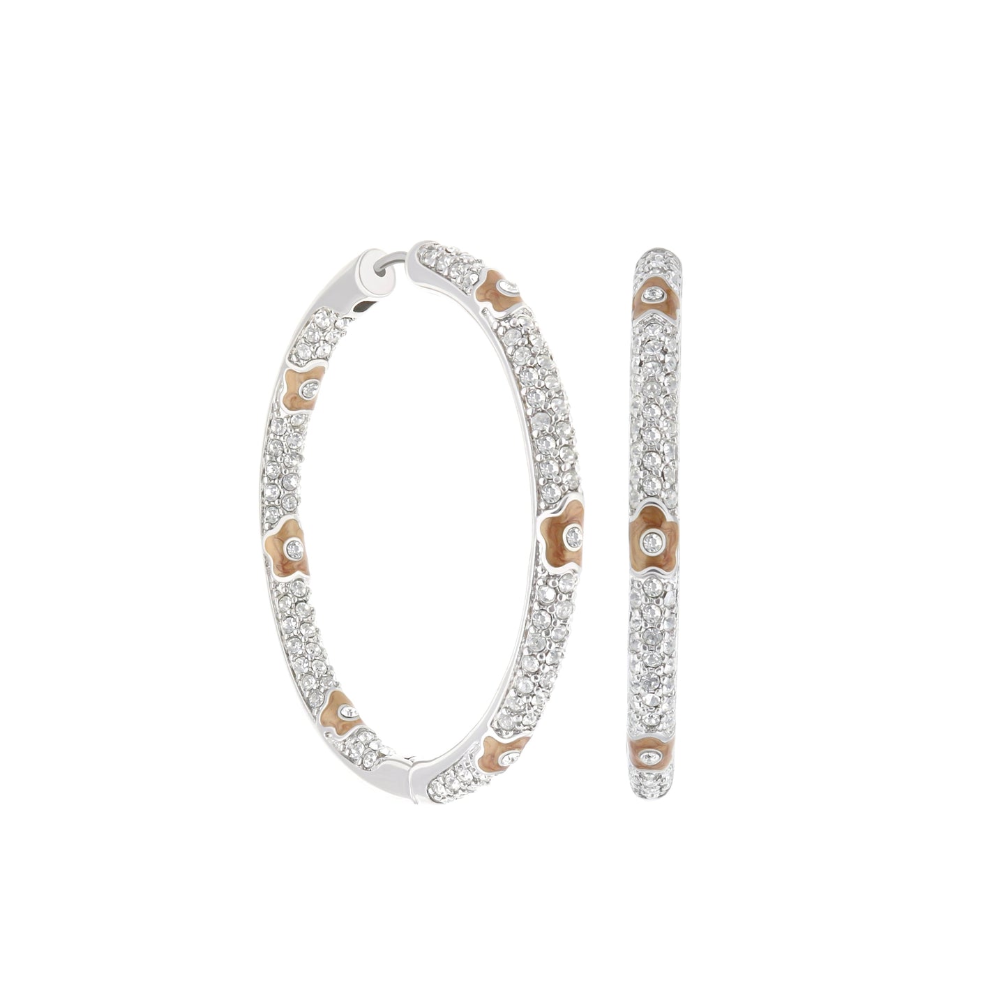 Pave Hoop Earrings