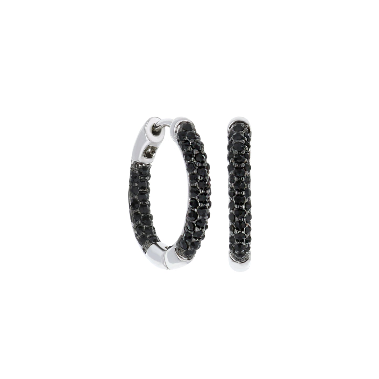 Pave Hoop Earrings
