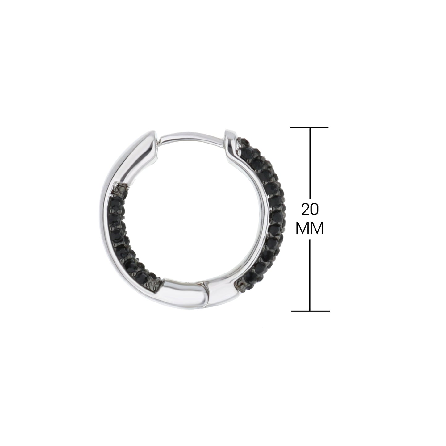 Pave Hoop Earrings