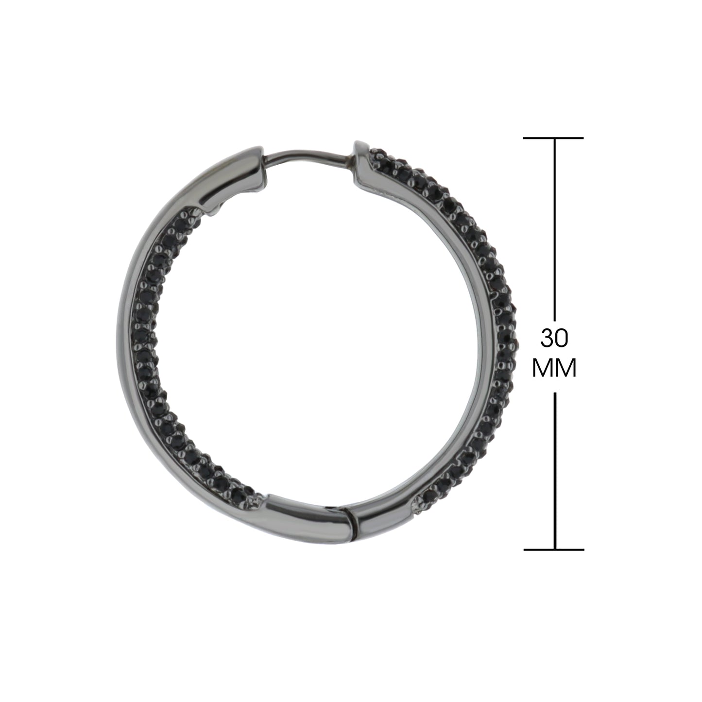 Pave Hoop Earrings