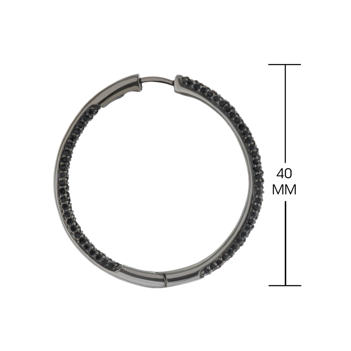 Pave Hoop Earrings