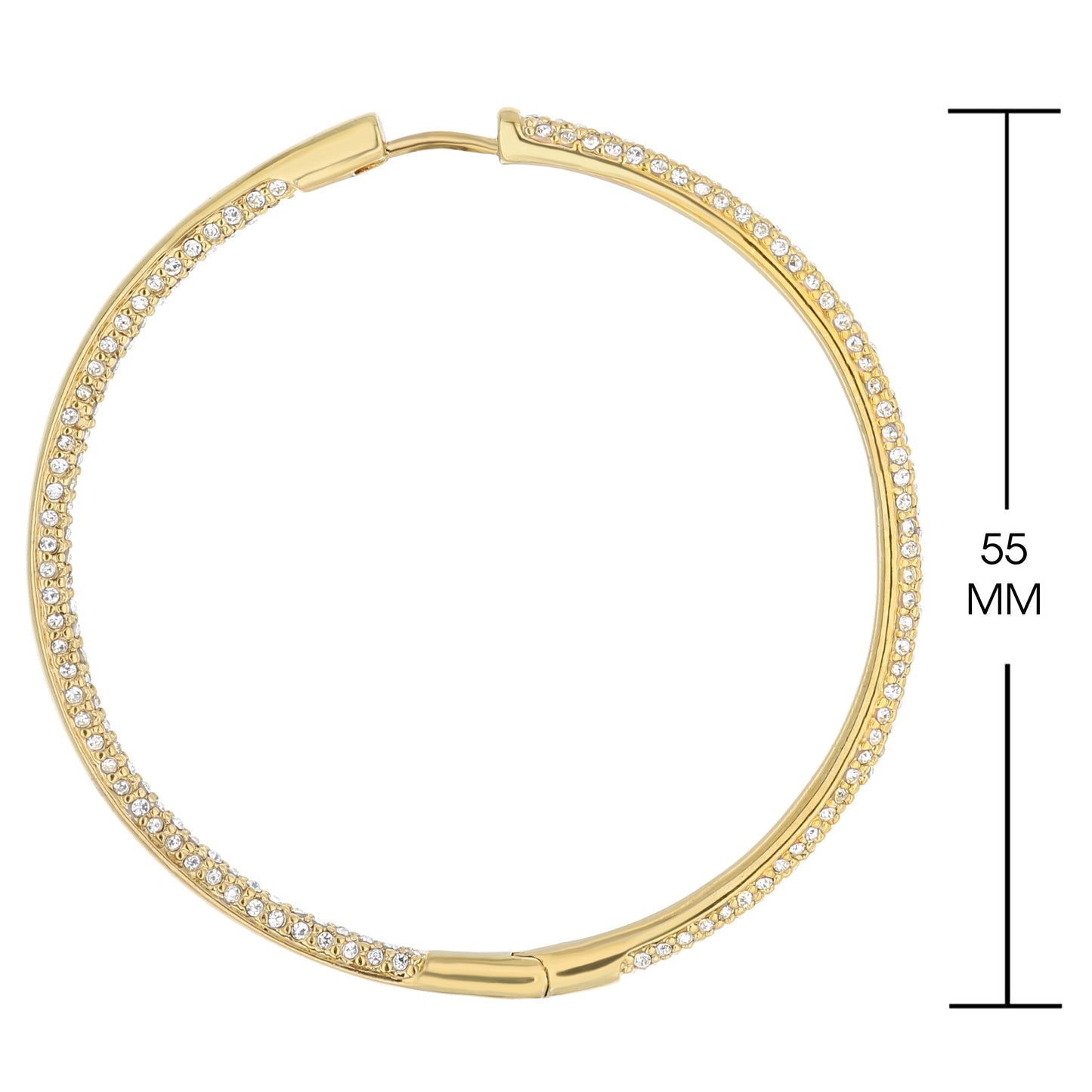 Pave Hoop Earrings