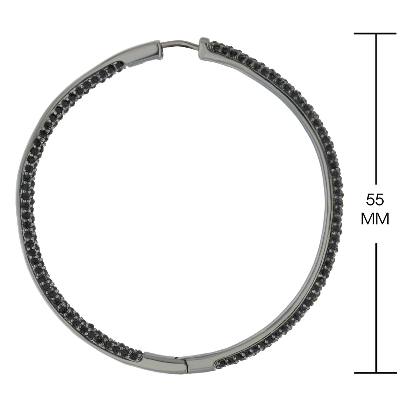 Pave Hoop Earrings