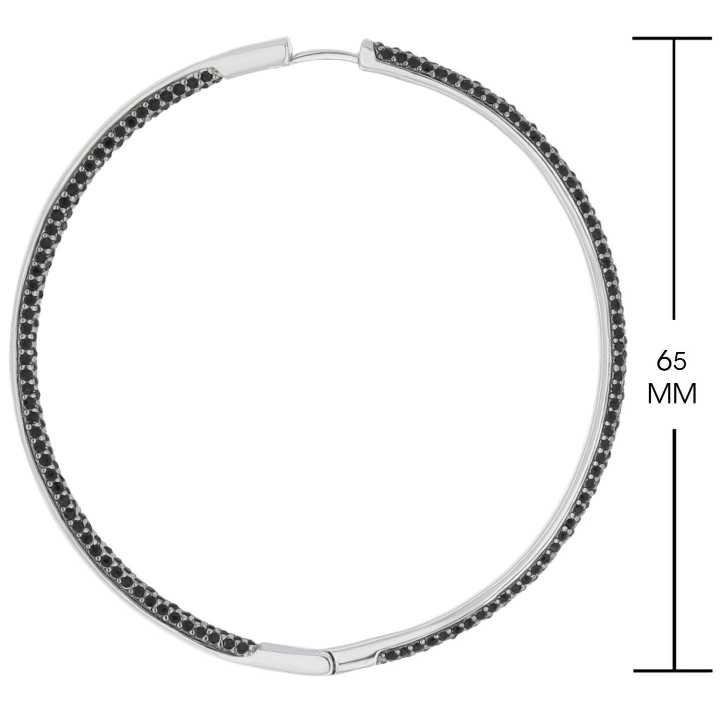 Pave Hoop Earrings