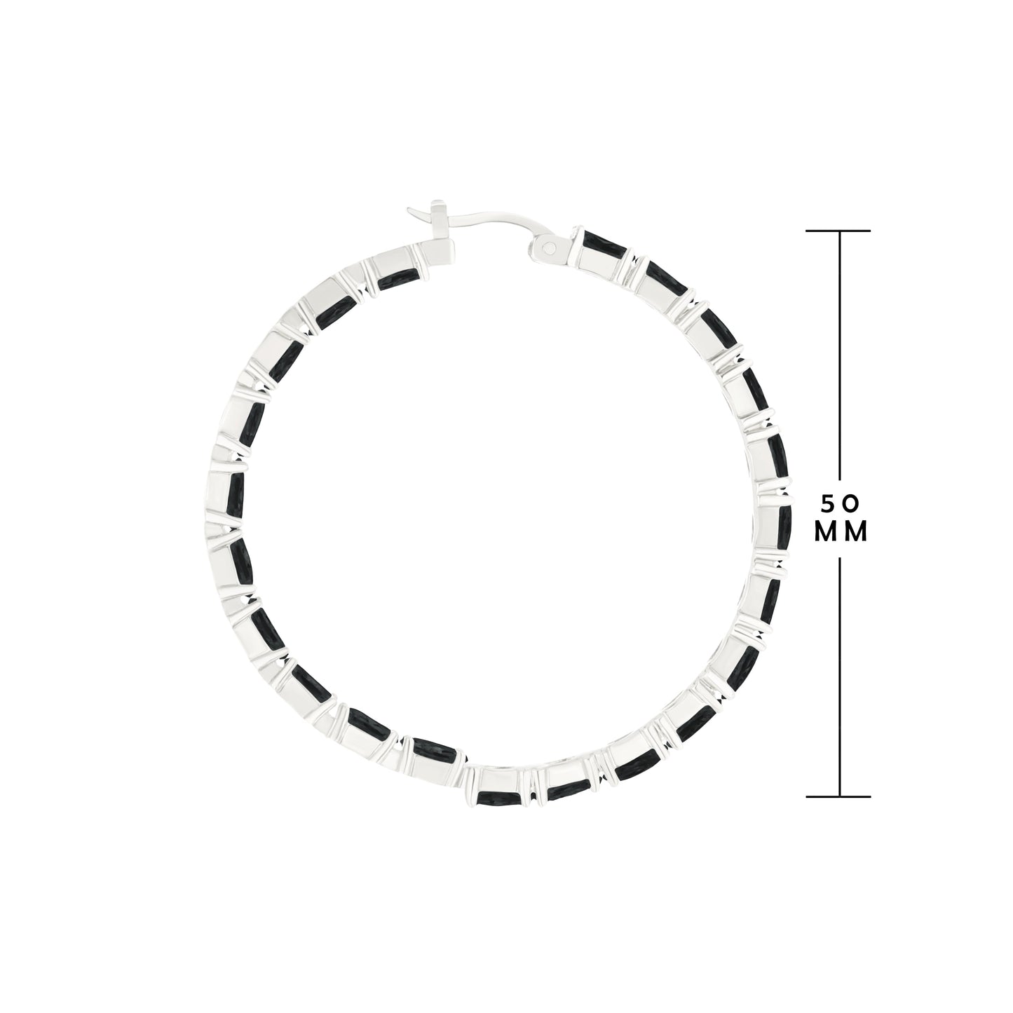 Pave Hoop Earrings
