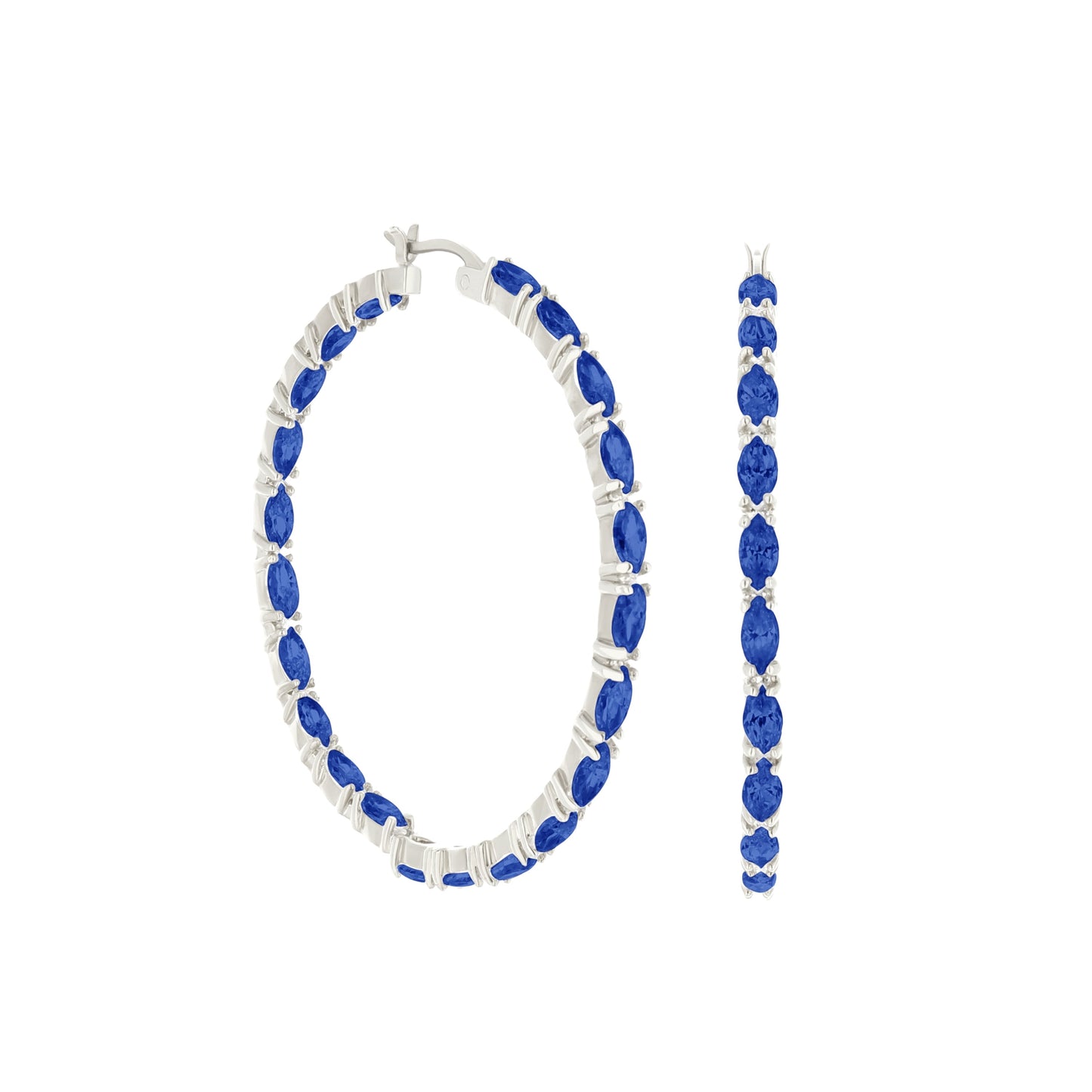 Pave Hoop Earrings