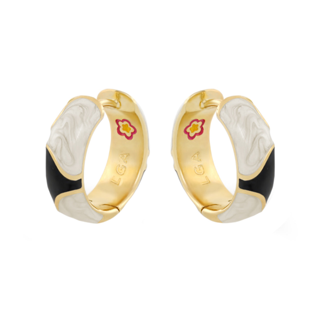 Earth Wind and Pave Earrings