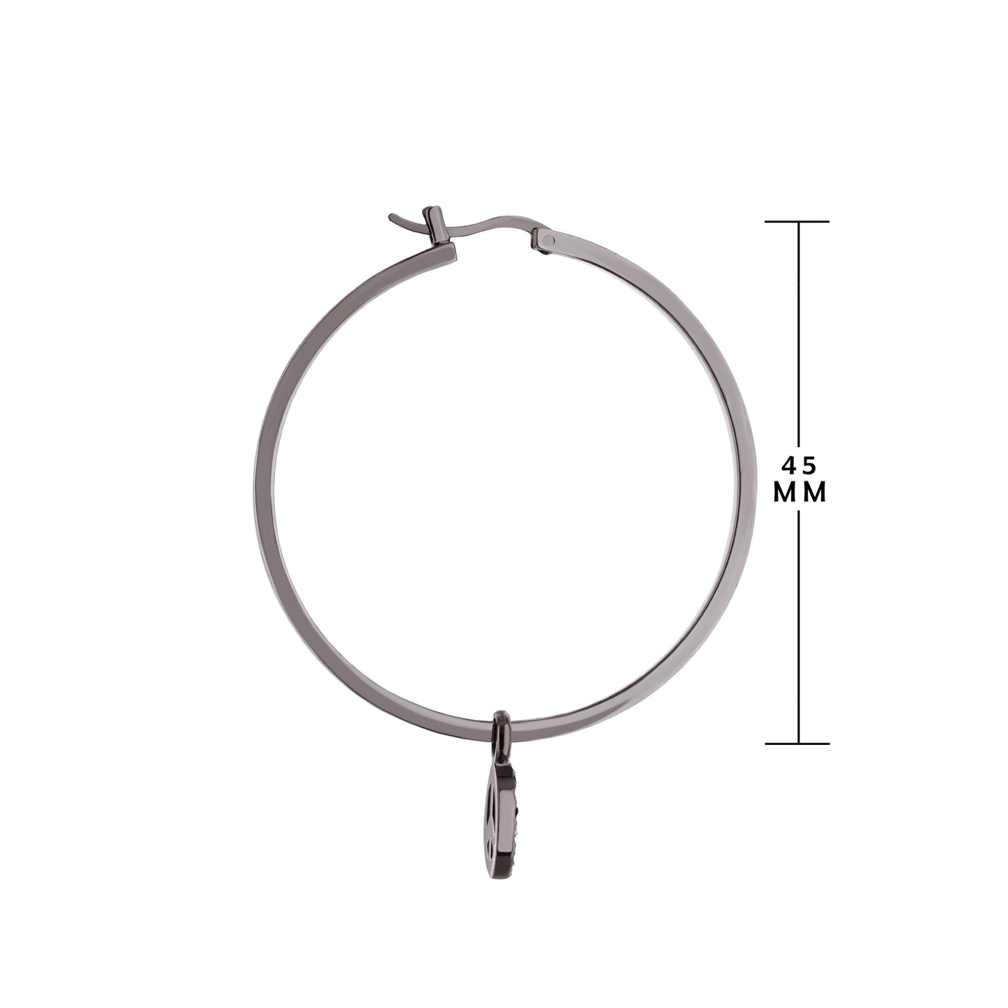 Peace Sign Hoop Earrings