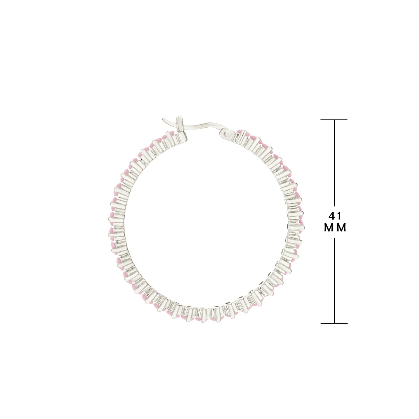 Pave Hoop Earrings