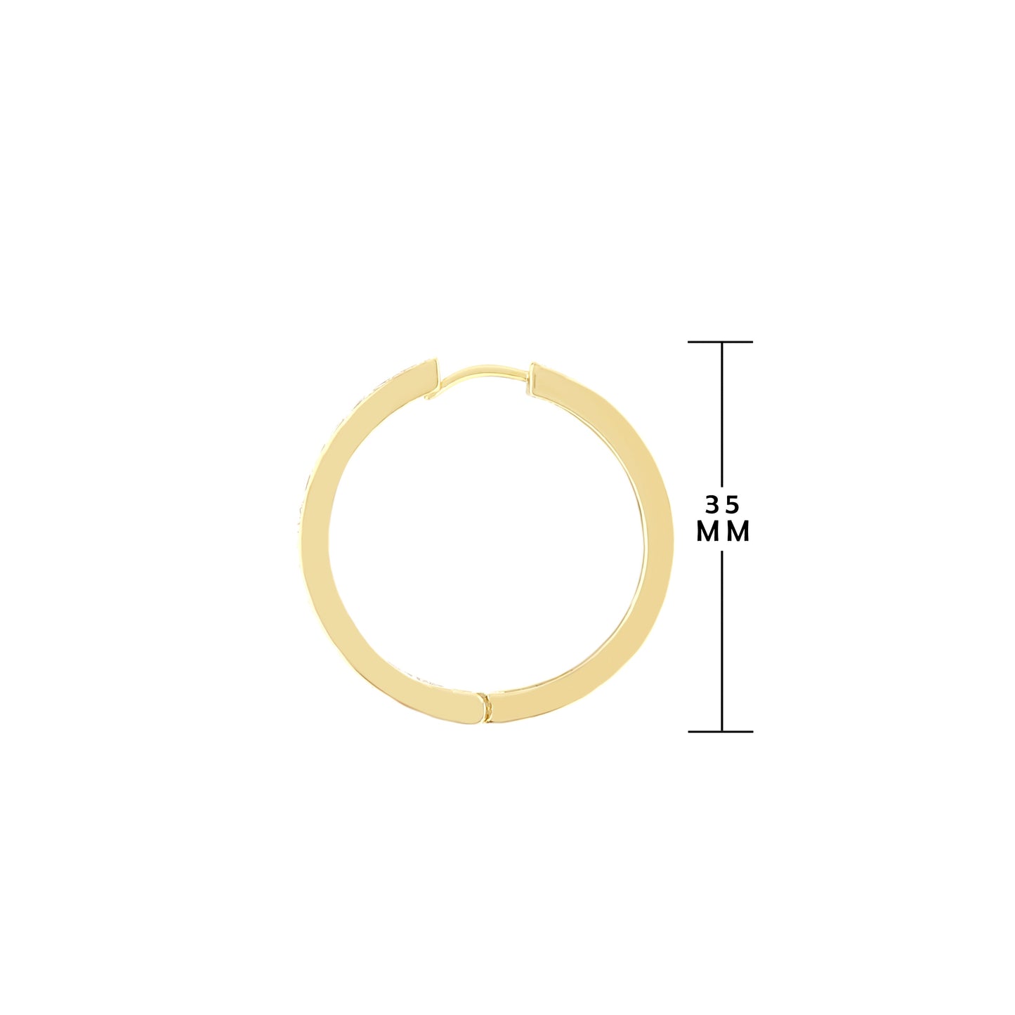 Pave Hoop Earrings