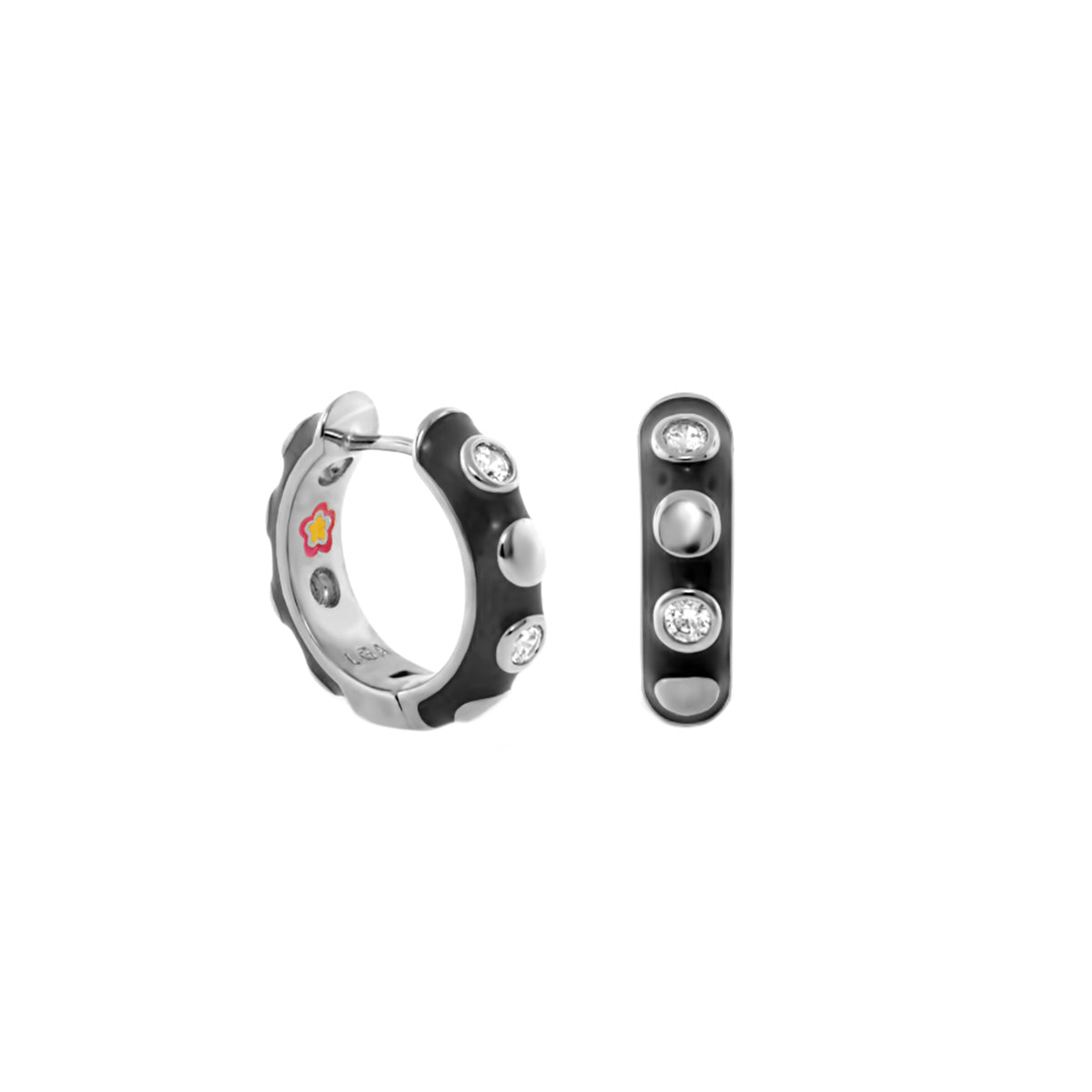Stackable Fiesta Dot Huggie Earrings