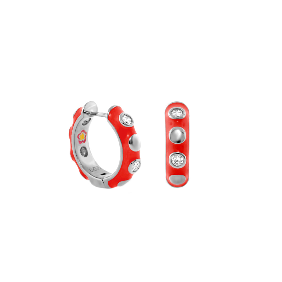 Stackable Fiesta Dot Huggie Earrings