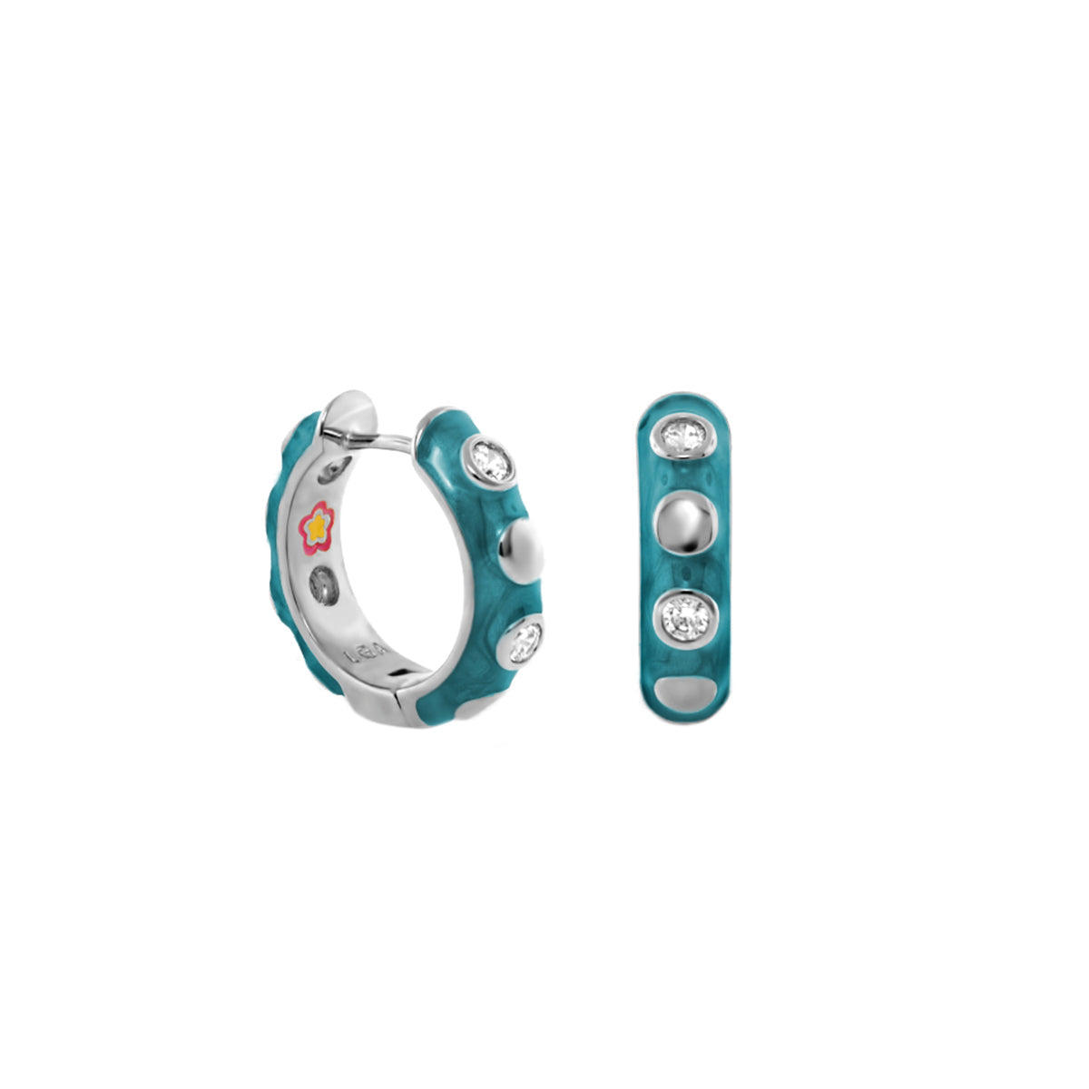 Stackable Fiesta Dot Huggie Earrings