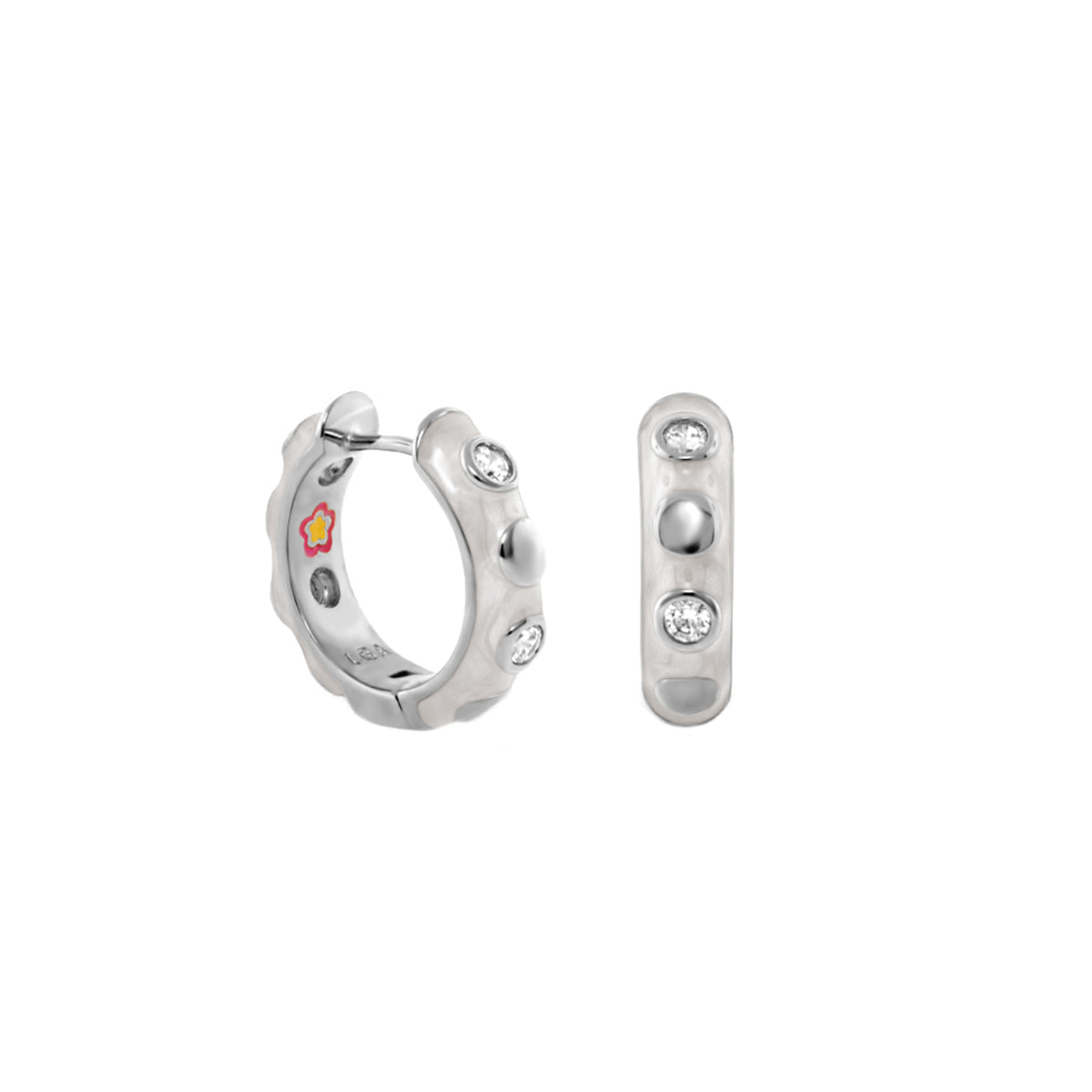 Stackable Fiesta Dot Huggie Earrings