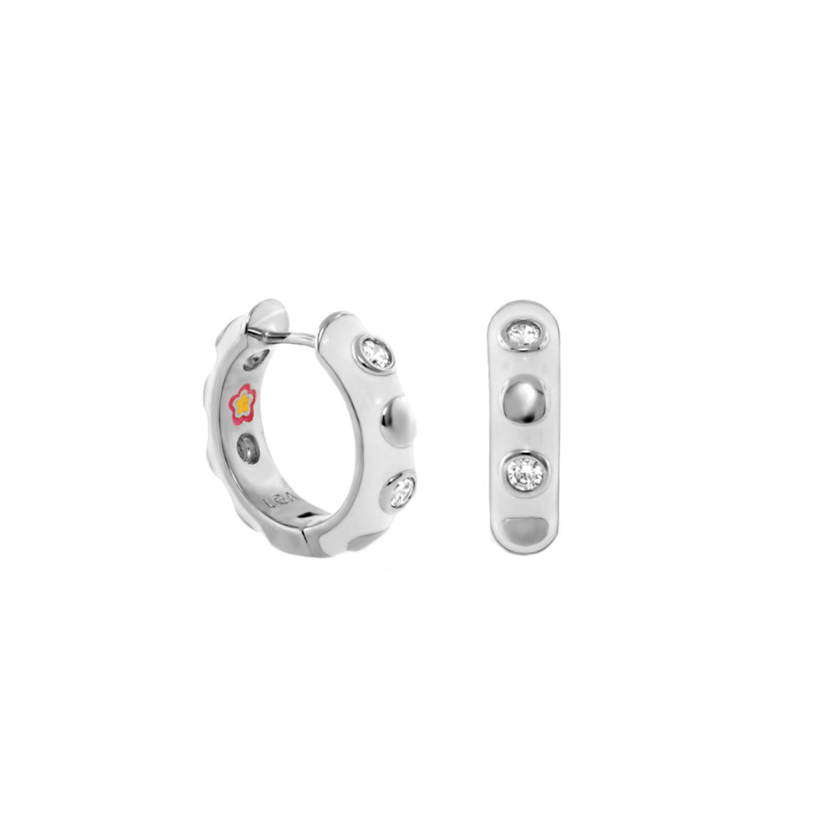 Stackable Fiesta Dot Huggie Earrings