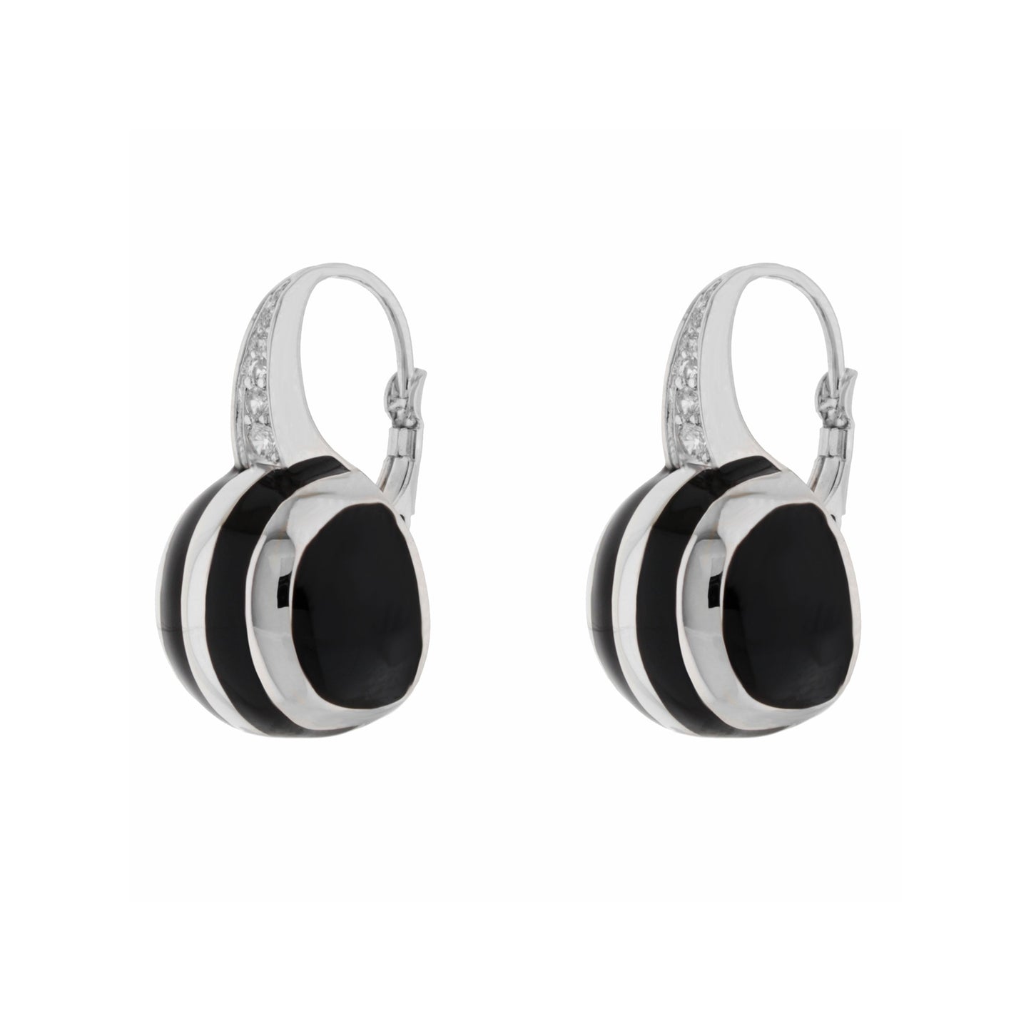 Bamboo Striped Earrings