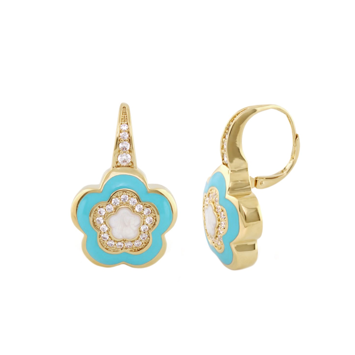 Bamboo Daisy Earrings