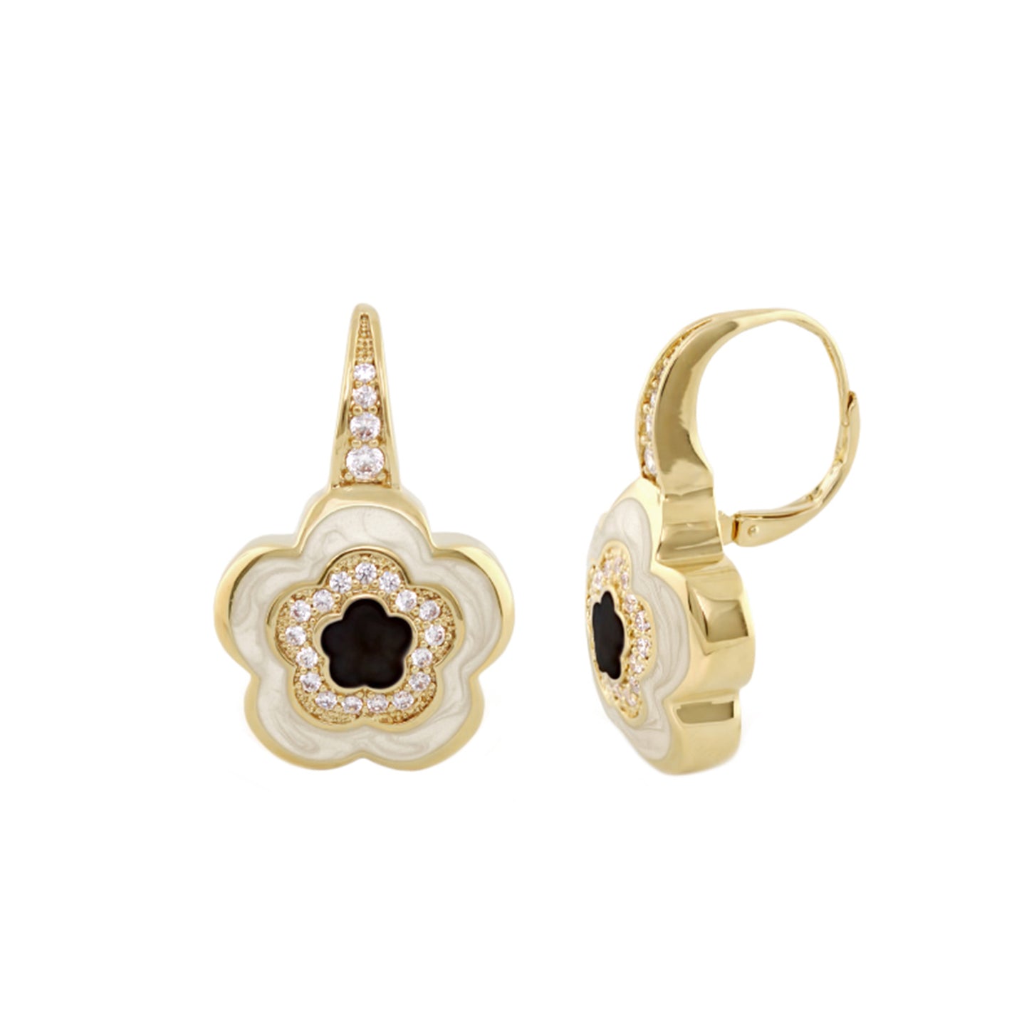 Bamboo Daisy Earrings