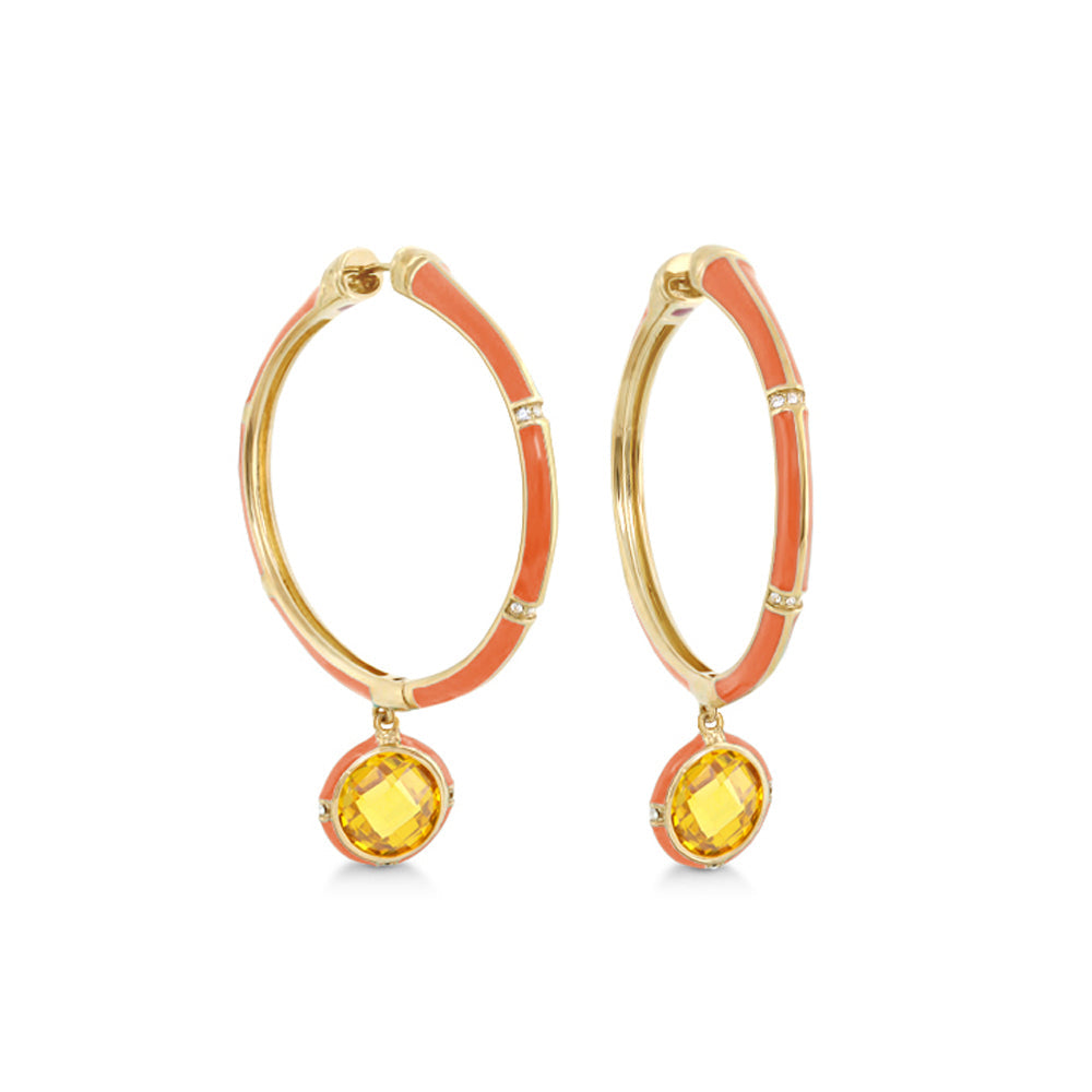 Prince Charming Cubic Zirconia Hoop Earrings