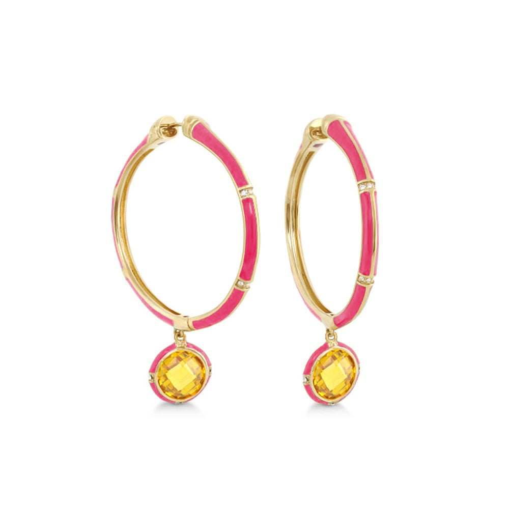 Prince Charming Cubic Zirconia Hoop Earrings