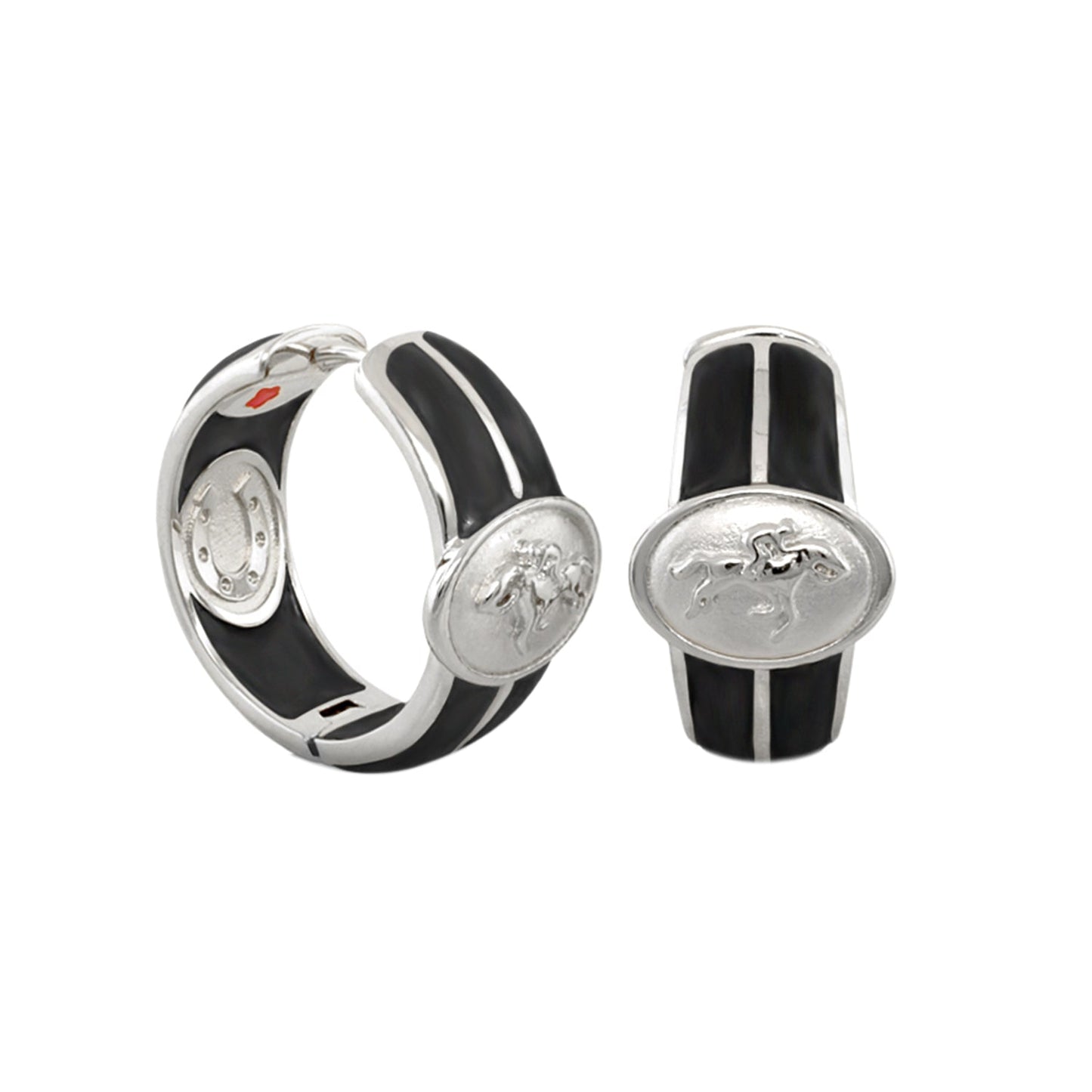 Equestrian Hoop Earrings