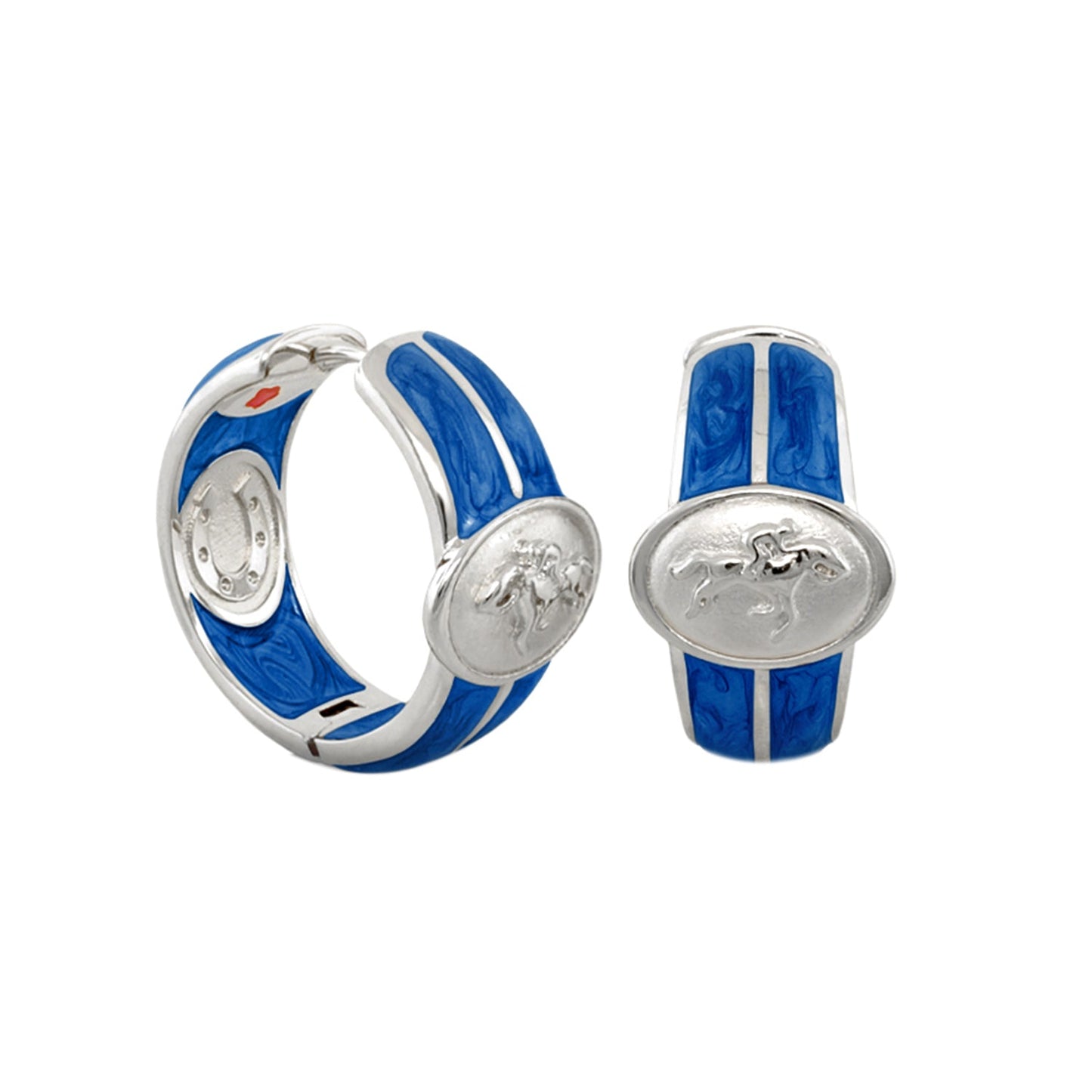 Equestrian Hoop Earrings
