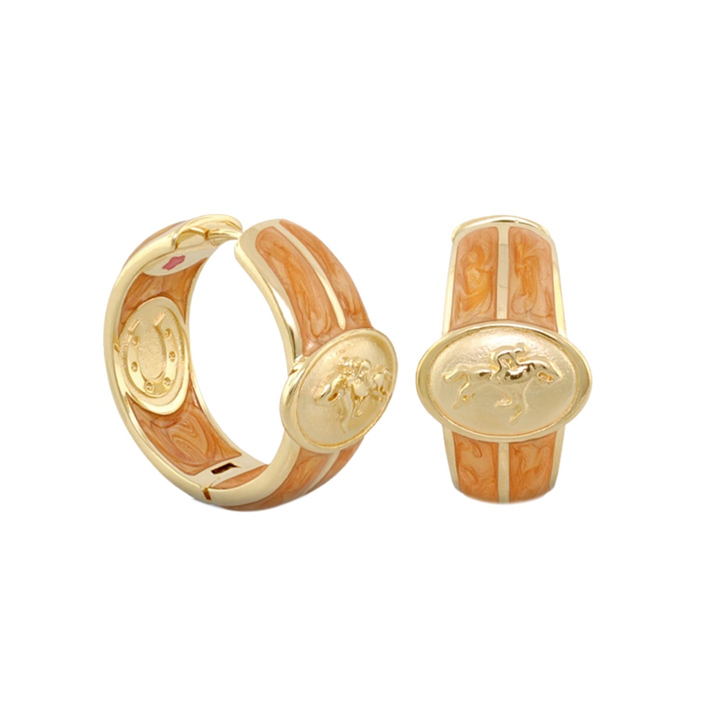 Equestrian Hoop Earrings