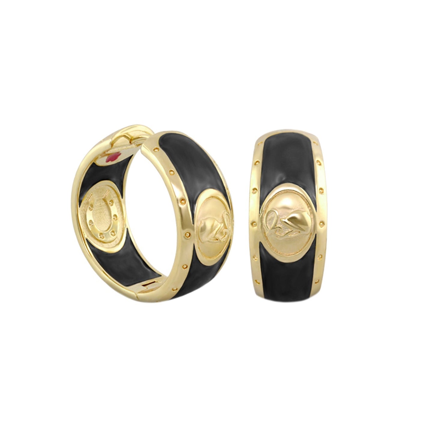Equestrian Hoop Earrings