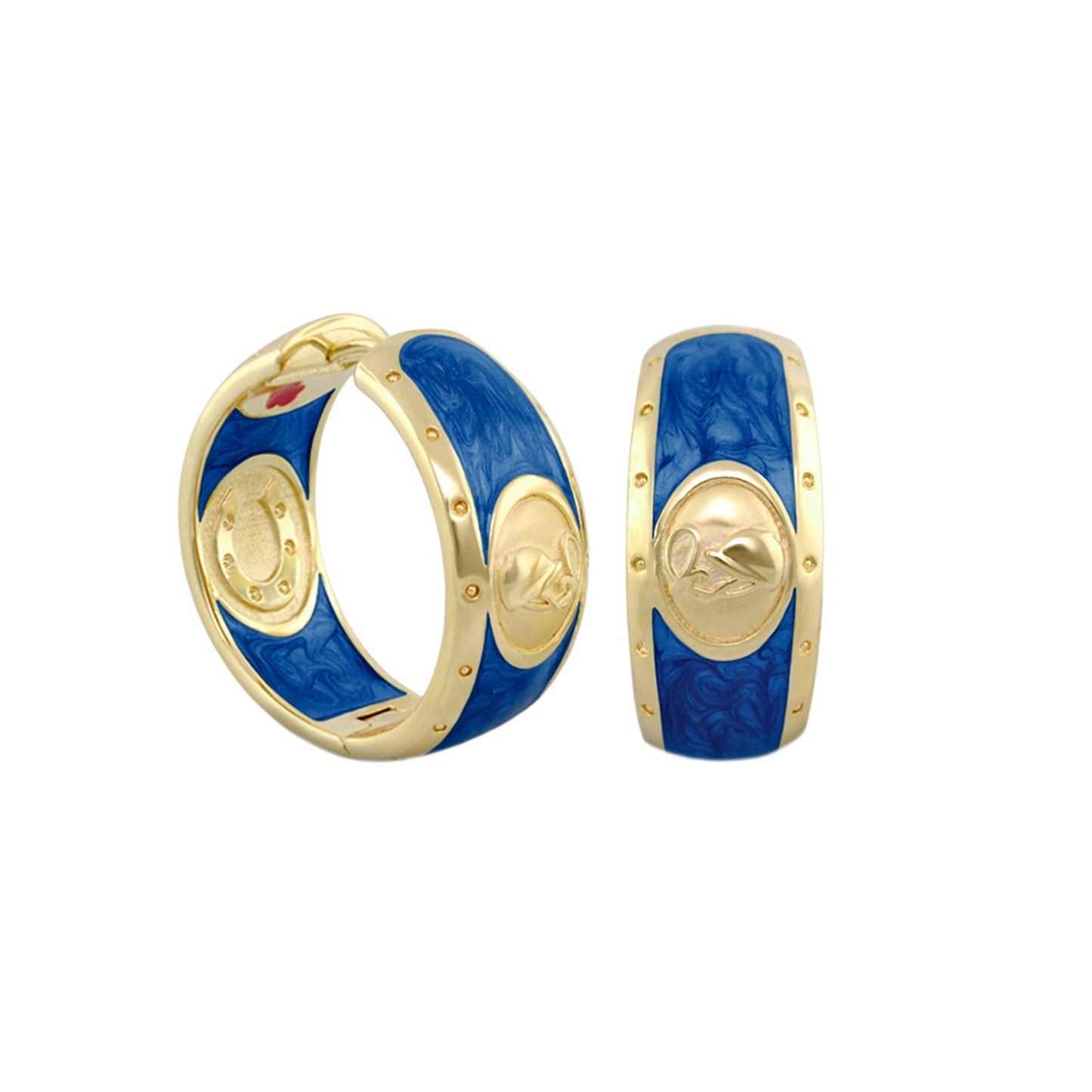 Equestrian Hoop Earrings