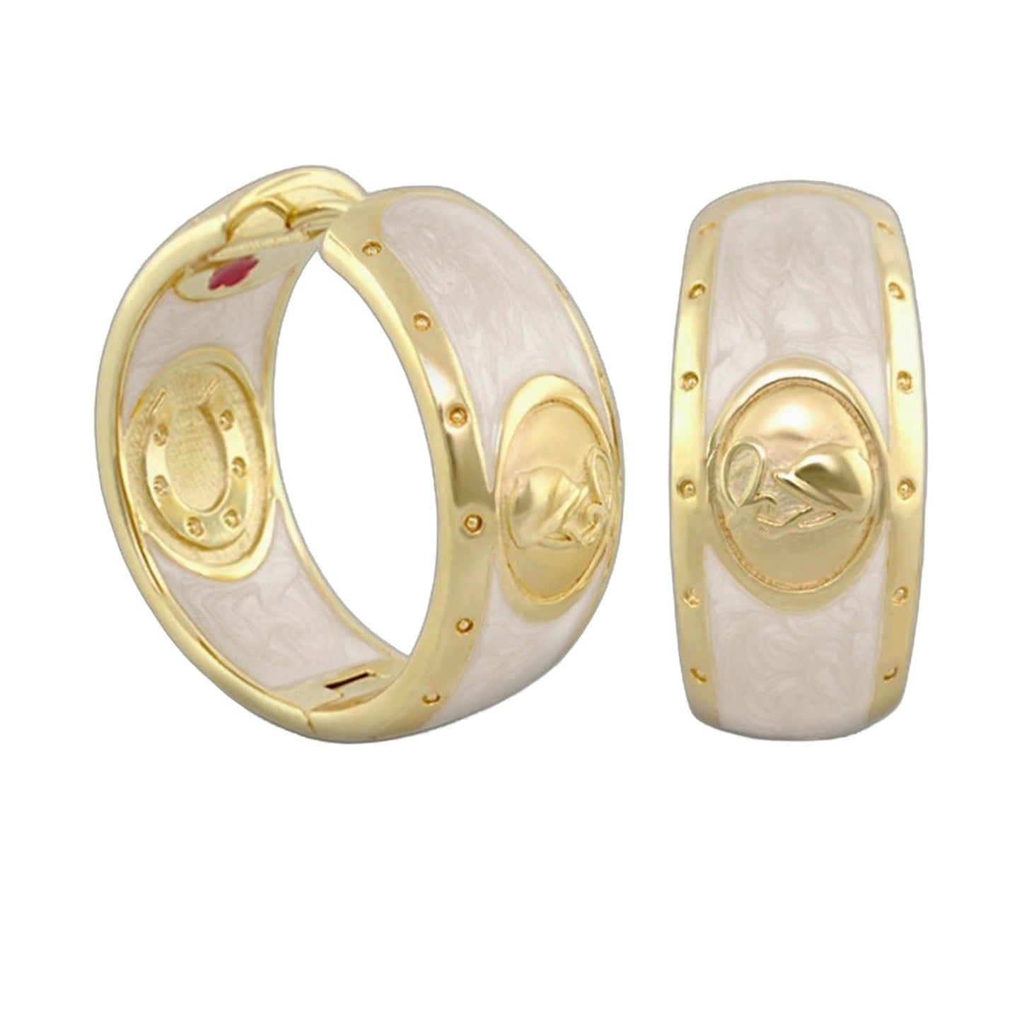 Equestrian Hoop Earrings