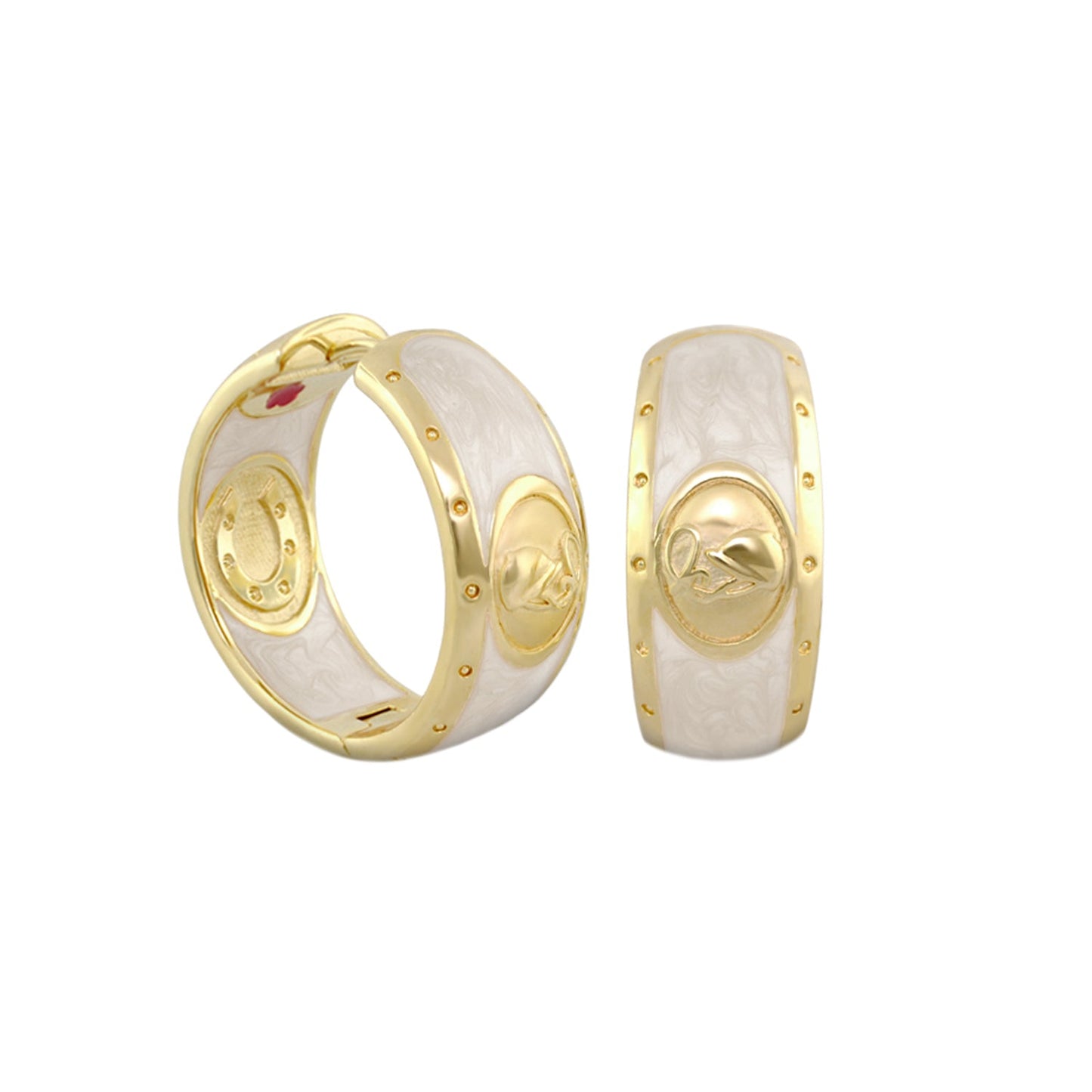 Equestrian Hoop Earrings