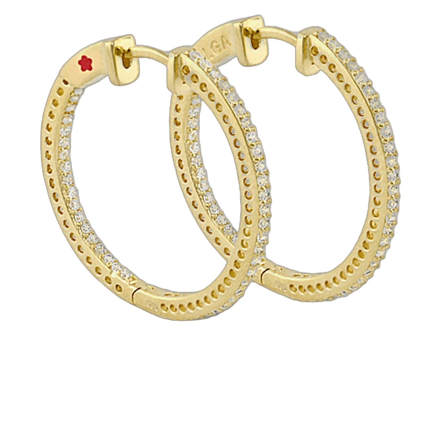 Pave Luxury Hoop Earrings
