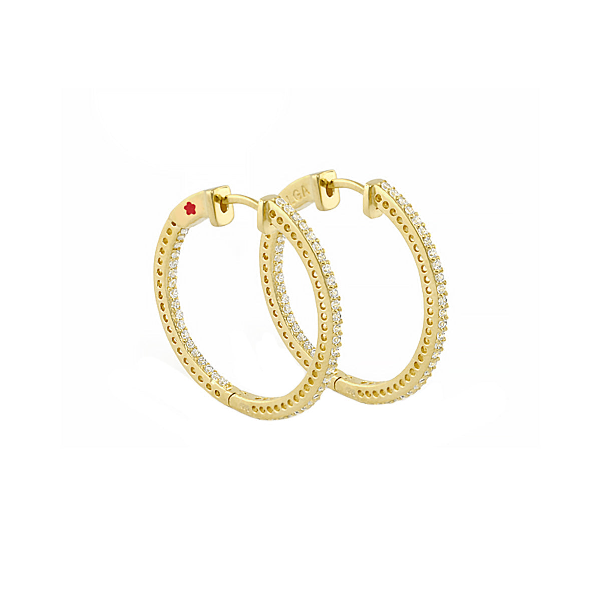 Pave Luxury Hoop Earrings