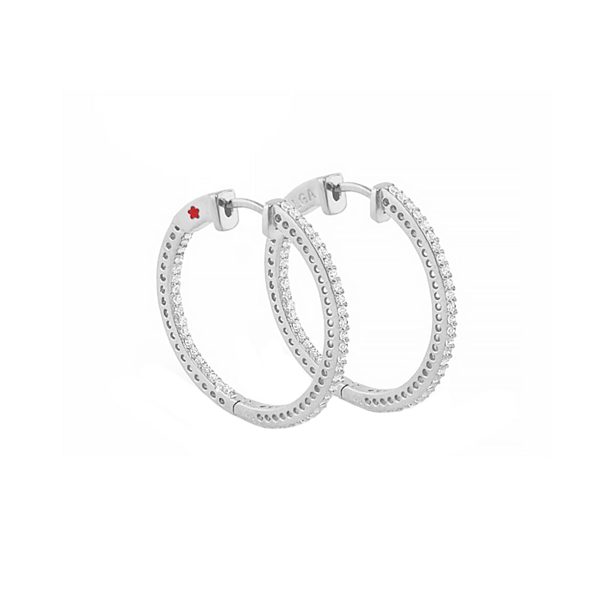 Pave Luxury Hoop Earrings